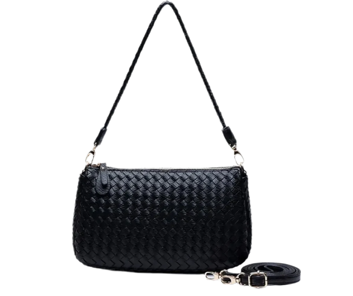 Geflochtene Schulter Handtasche, klein