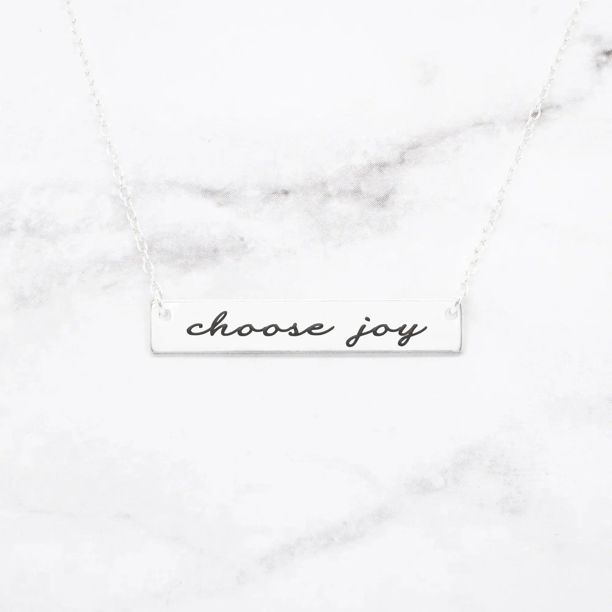 Halskette "Choose Joy", vergoldet