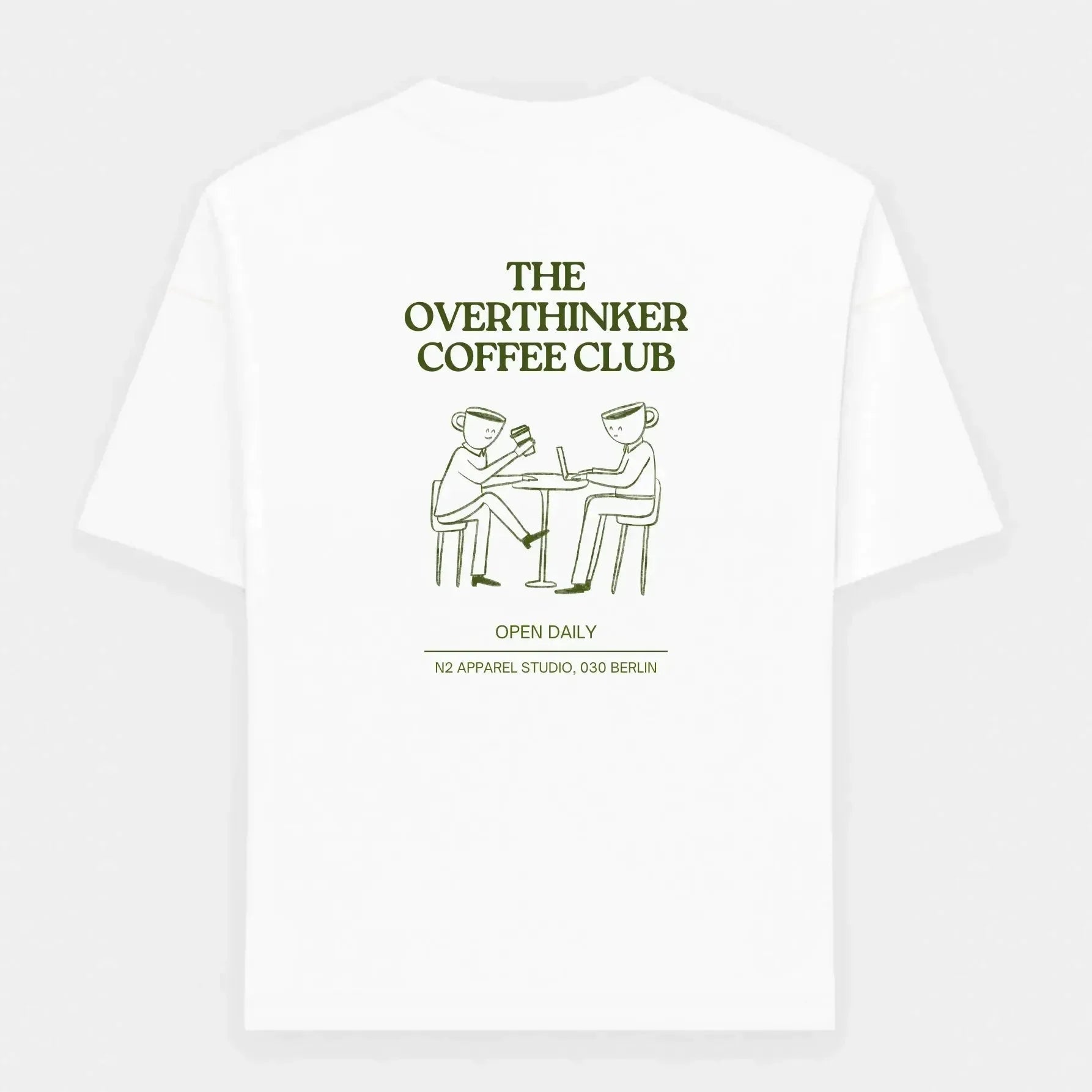 Oversized T-Shirt "the overthinker coffee club"