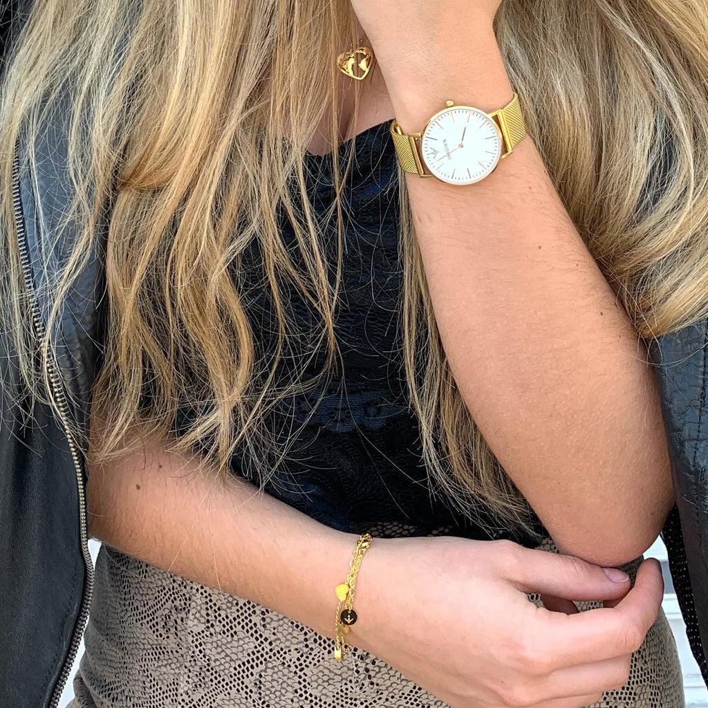 Armband "Endless Love", vergoldet