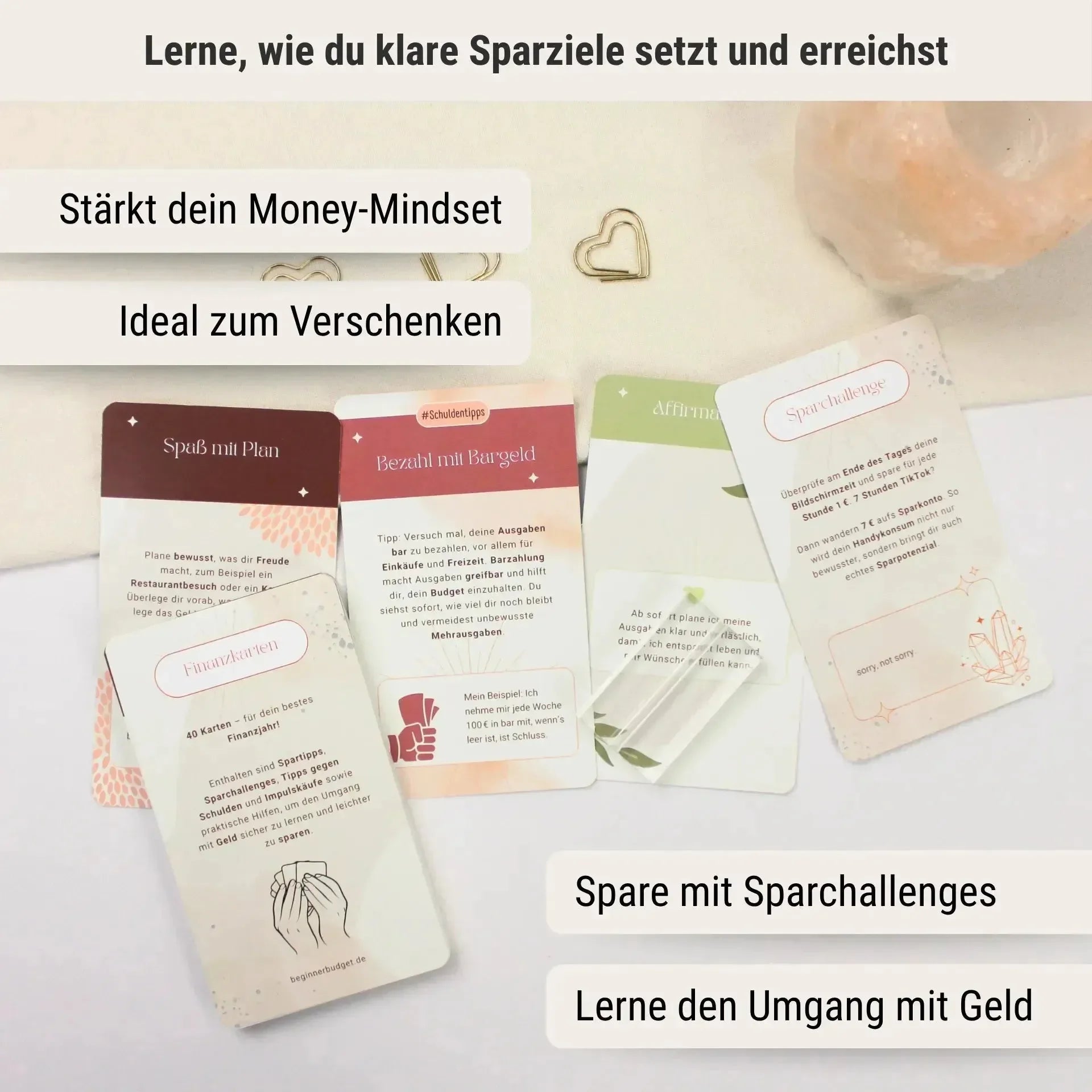 Finanzkarten - Set mit 40 Karten