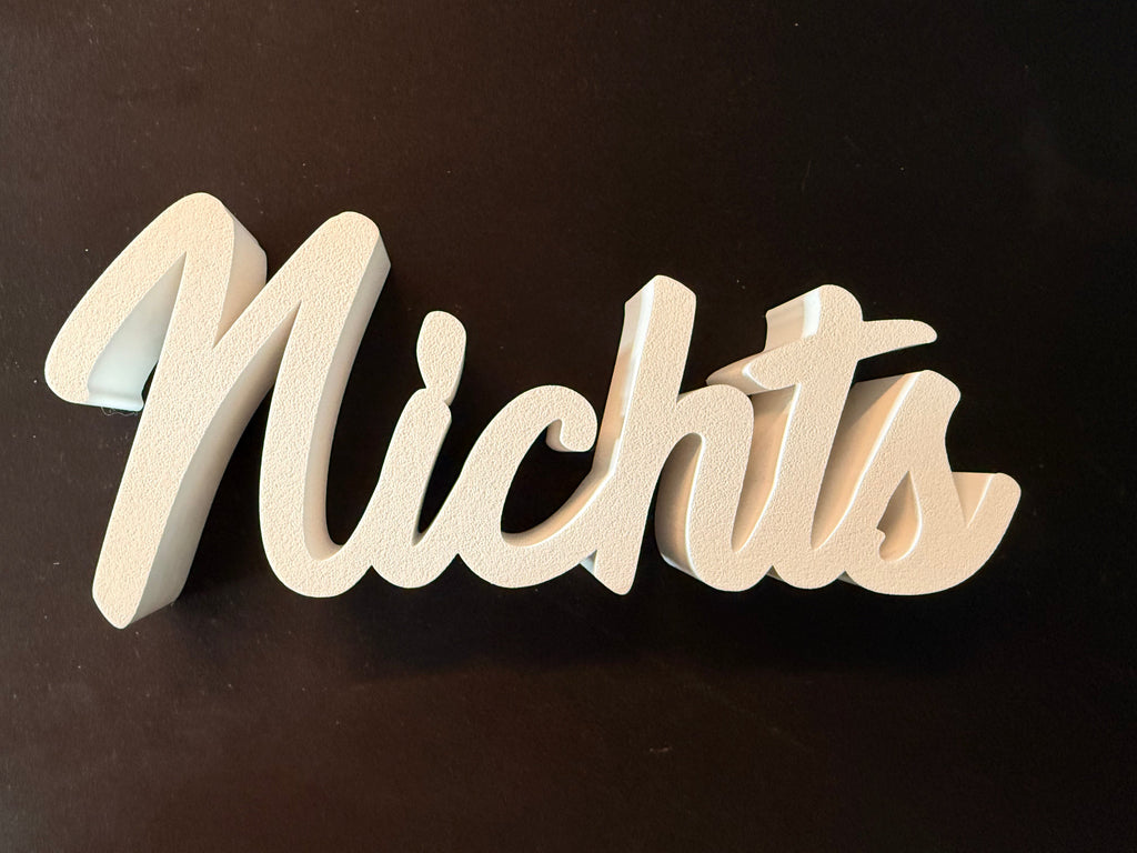 3D Druck Geschenk „Nichts“ | PLA | Humorvoll & originell, mit oder ohne Reagenzglas
