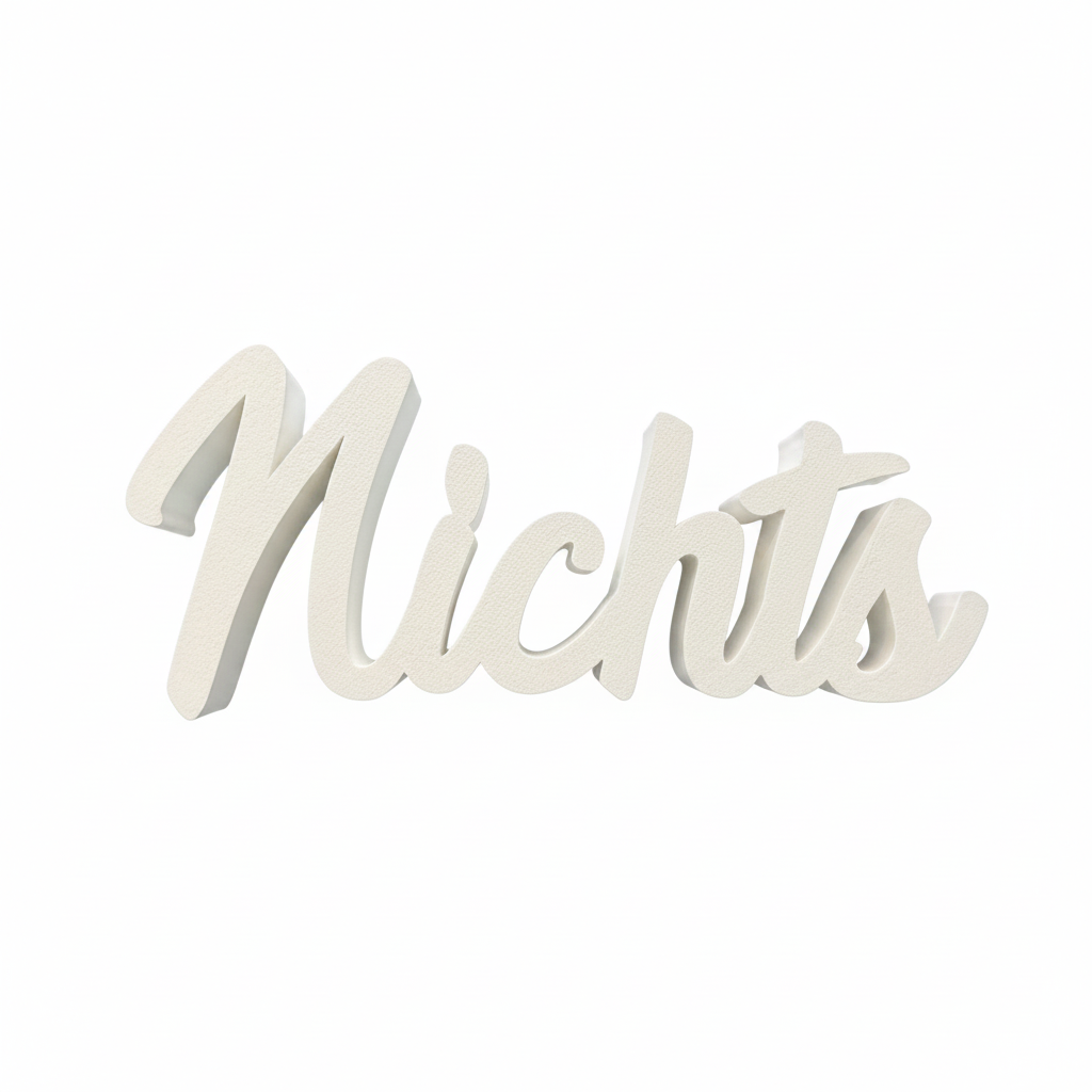 3D Druck Geschenk „Nichts“ | PLA | Humorvoll & originell, mit oder ohne Reagenzglas