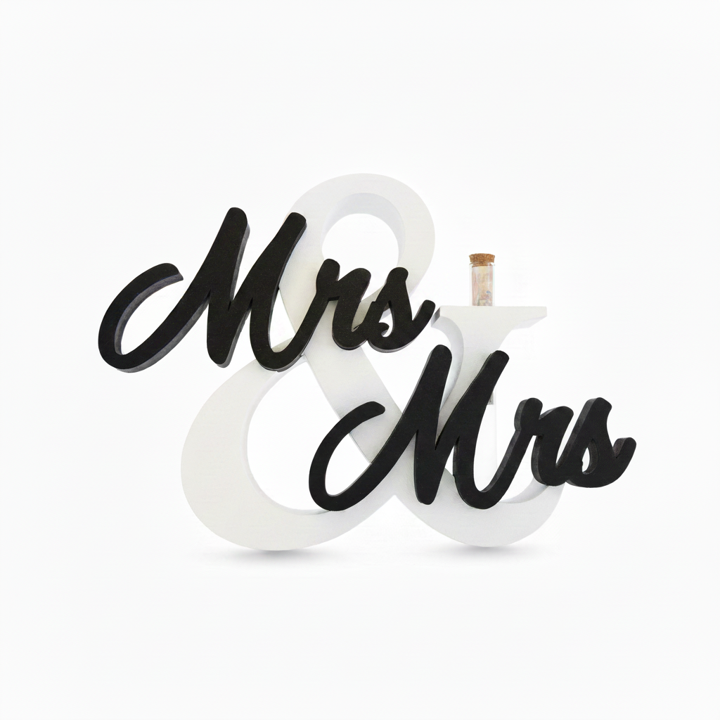 Hochzeitsgeschenk „Mr & Mrs / Mr & Mr / Mrs & Mrs“ | PLA | Modern & von Herzen