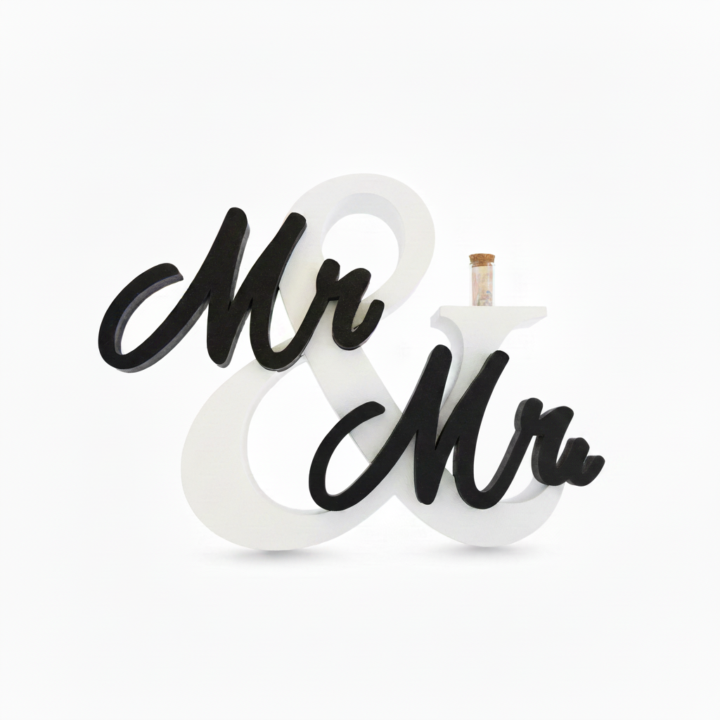 Hochzeitsgeschenk „Mr & Mrs / Mr & Mr / Mrs & Mrs“ | PLA | Modern & von Herzen