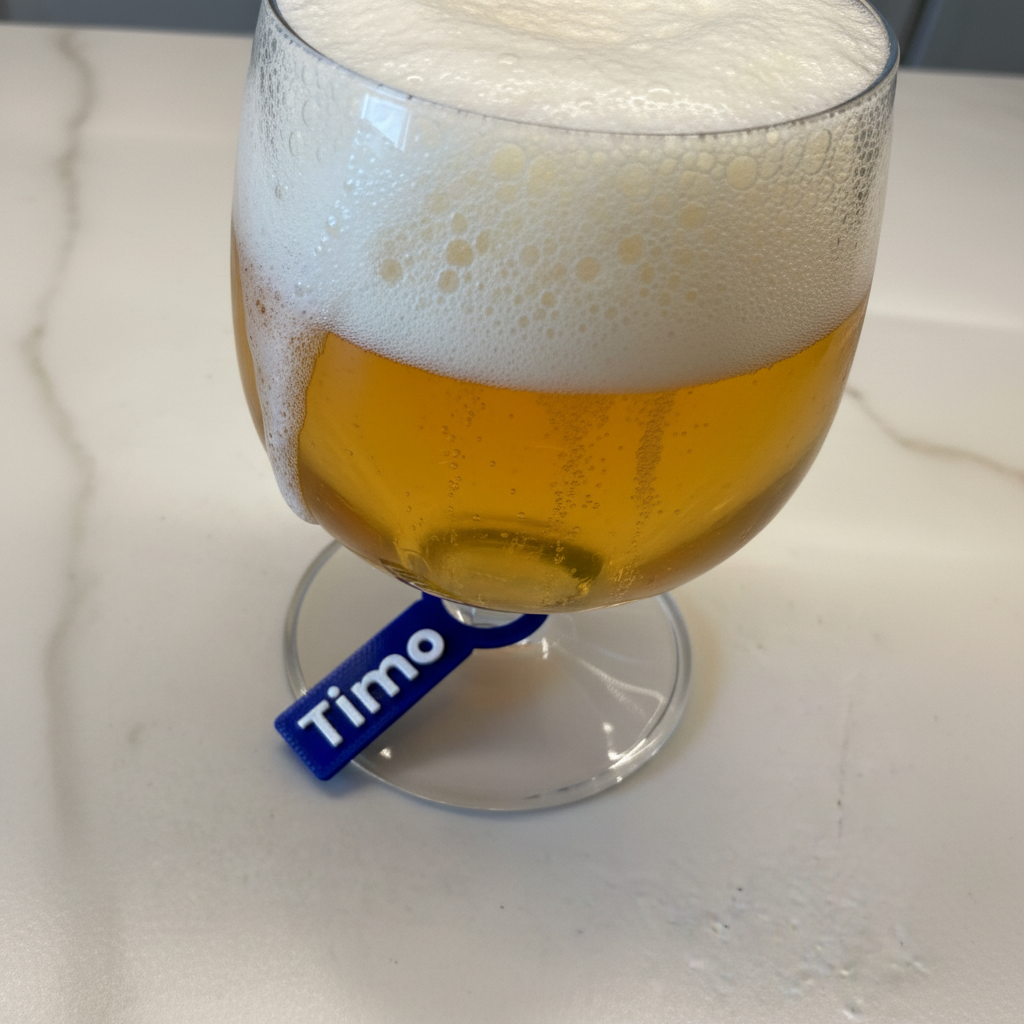 Weinglasanhänger, personalisierbar | Glasmarker für Weingläser, verschiedene Farben