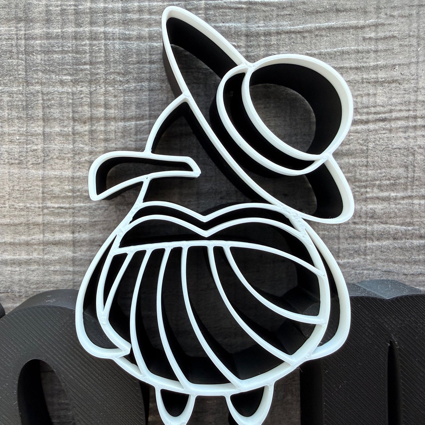 Dekoaufsteller "Moin" mit Möwe, 3D Druck