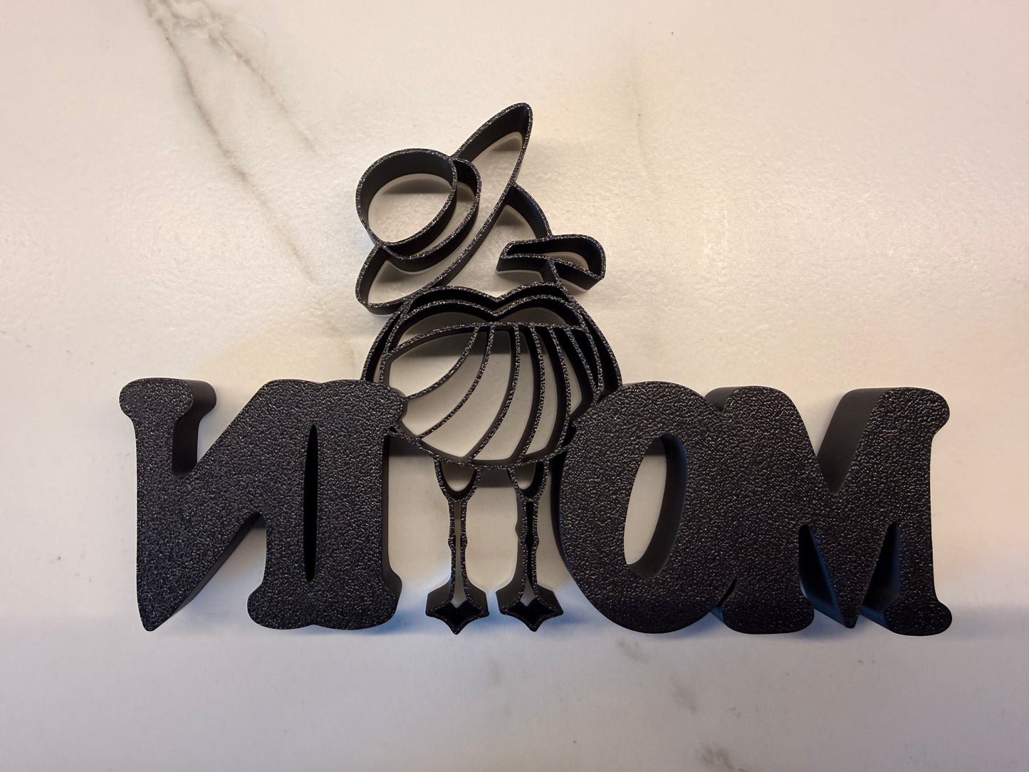 Dekoaufsteller "Moin" mit Möwe, 3D Druck