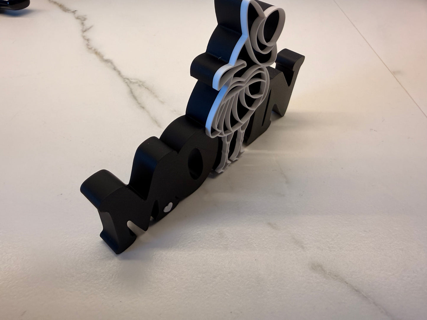 Dekoaufsteller "Moin" mit Möwe, 3D Druck