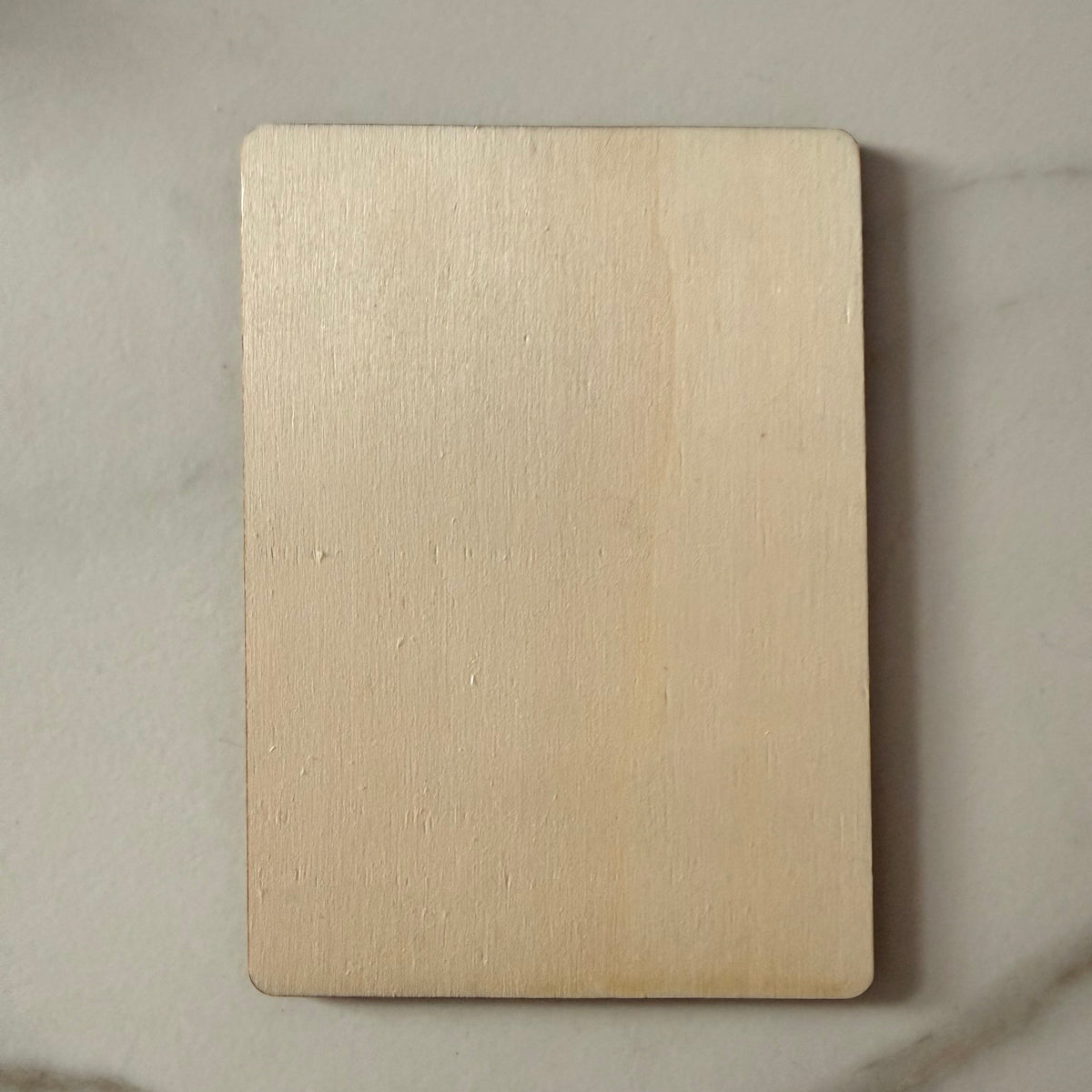 Holzkarte „Du bist ein Malocher, keine Mimose“ | UV-Druck Ruhrpott-Geschenkkarte