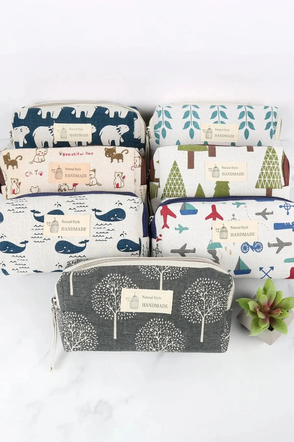 Kosmetiktasche mit versch. Prints