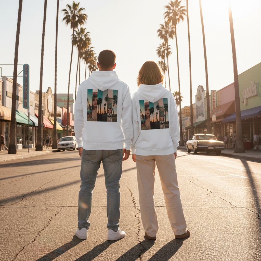 Premium LA Vibes Zip-Up Hoodie – Stylisher Hoodie mit Kapuze & Reißverschluss