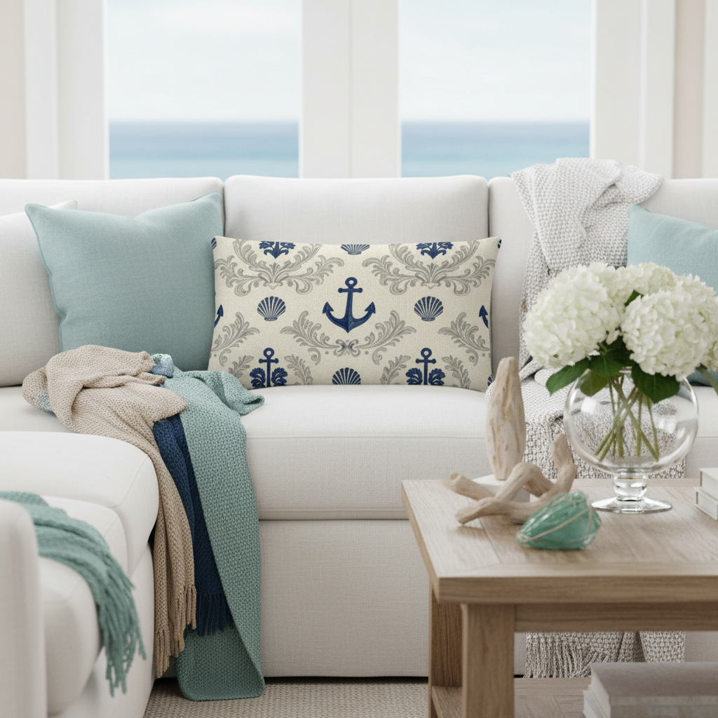 Maritime Kissen | Deko-Kissen mit formstabiler Füllung | Wende-Motiv