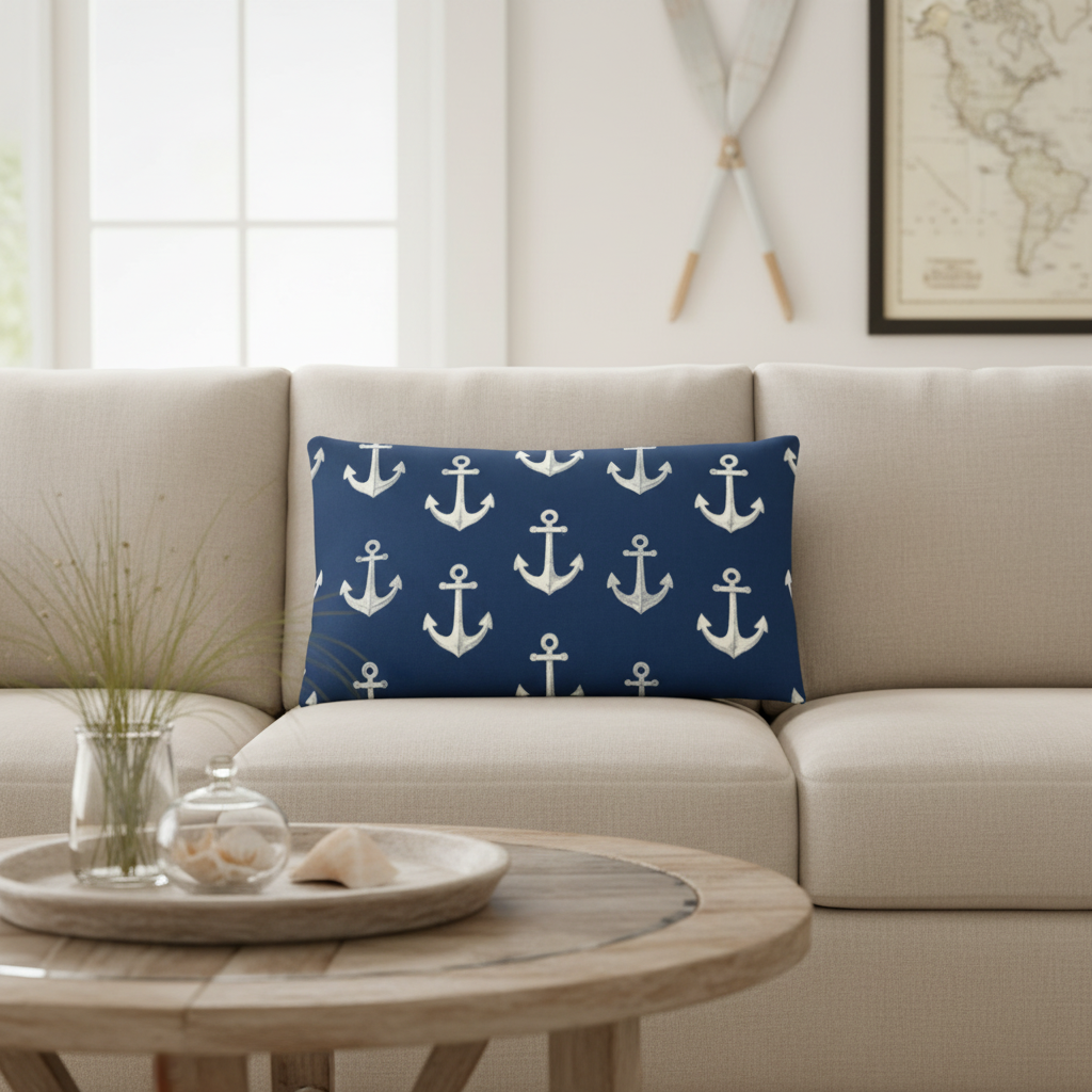 Maritime Kissen | Deko-Kissen mit formstabiler Füllung | Wende-Motiv