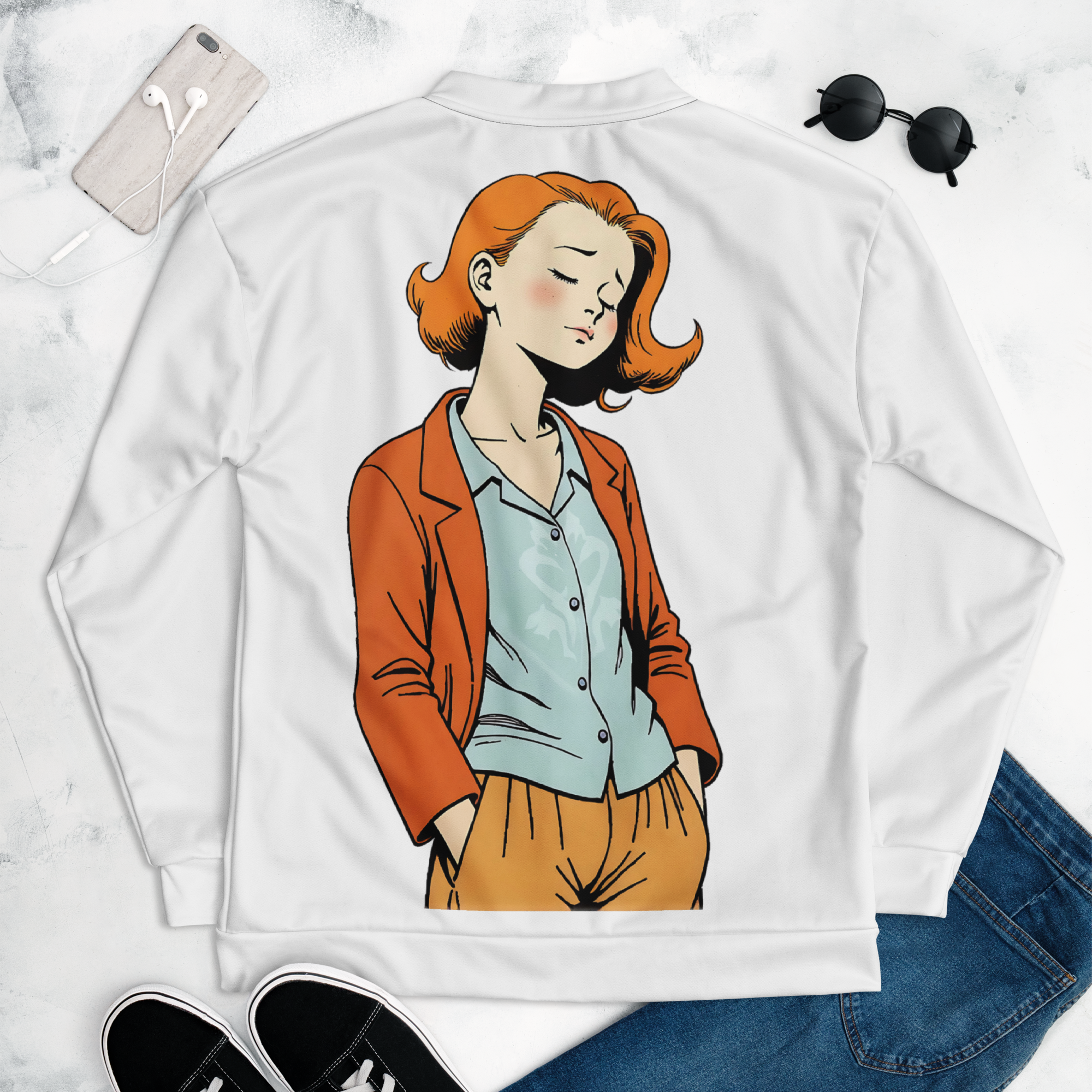 "Chill" Fleecejacke - Dein Statement für Freizeit & Outdoor - Weiß - flyliving