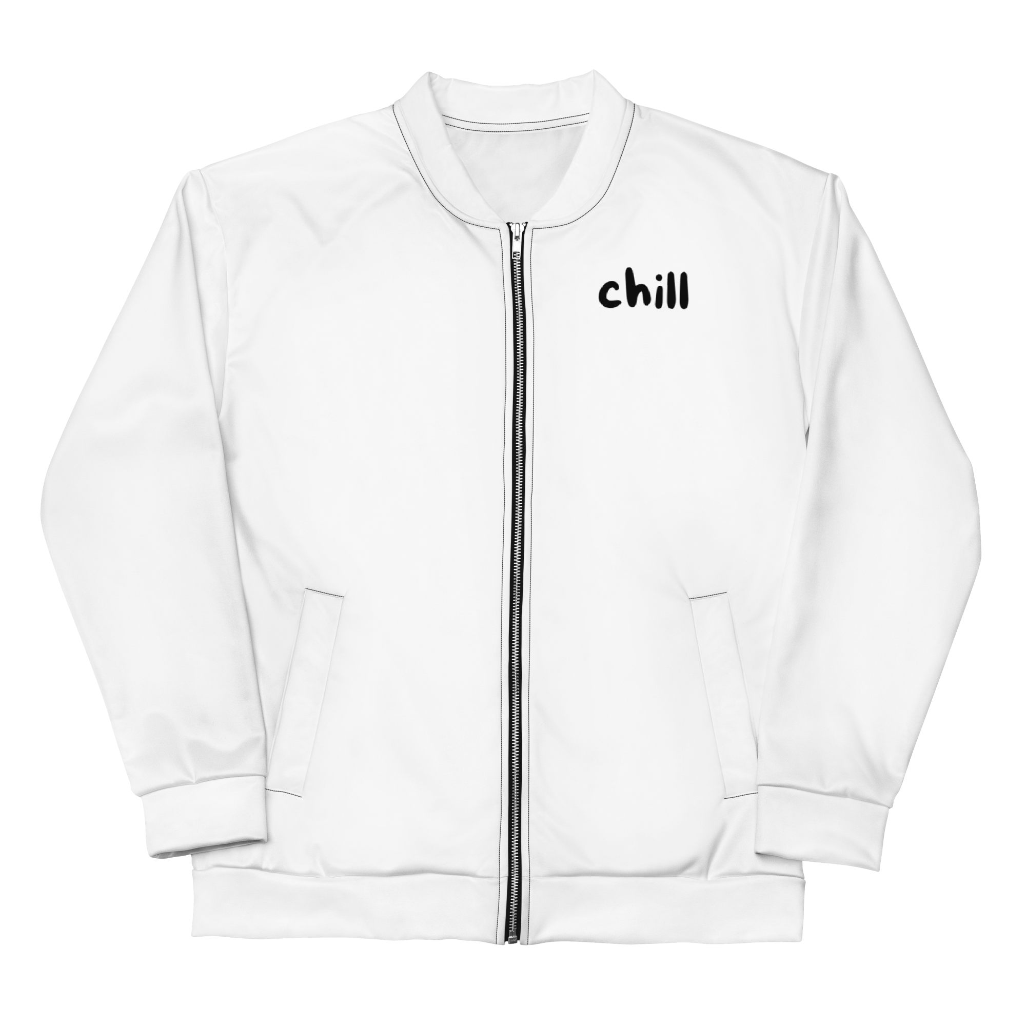 "Chill" Fleecejacke - Dein Statement für Freizeit & Outdoor - Weiß - flyliving