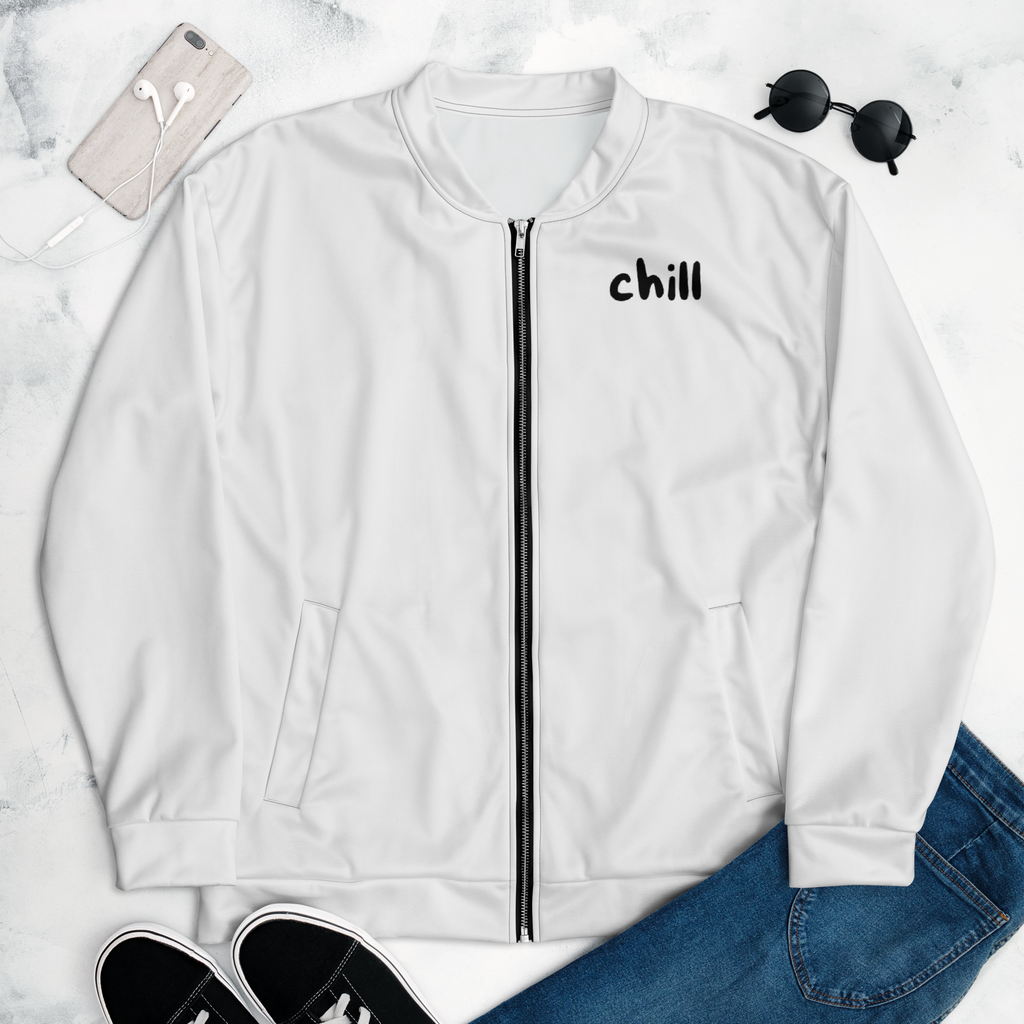 "Chill" Fleecejacke - Dein Statement für Freizeit & Outdoor - Weiß - flyliving