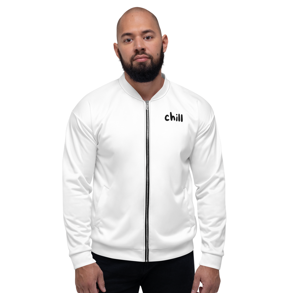 "Chill" Fleecejacke - Dein Statement für Freizeit & Outdoor - Weiß - flyliving