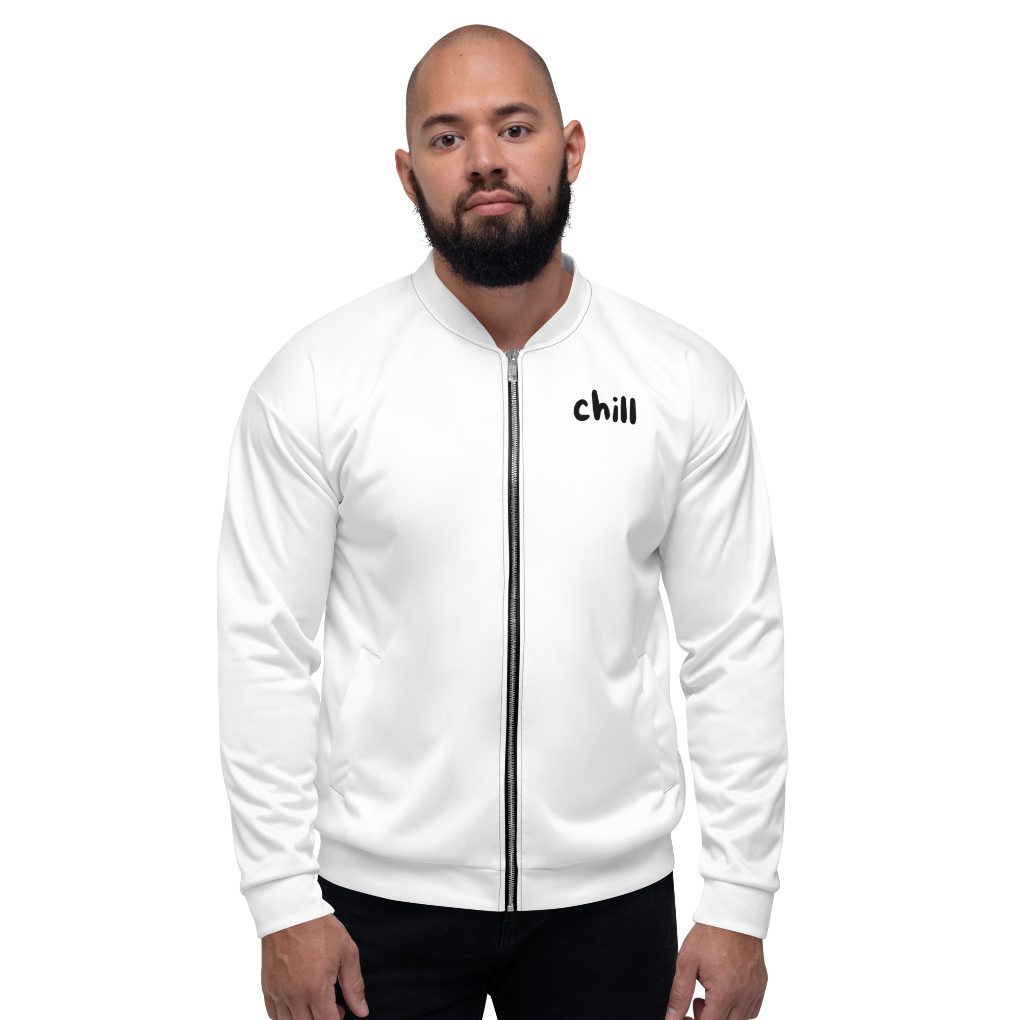 "Chill" Fleecejacke - Dein Statement für Freizeit & Outdoor - Weiß - flyliving