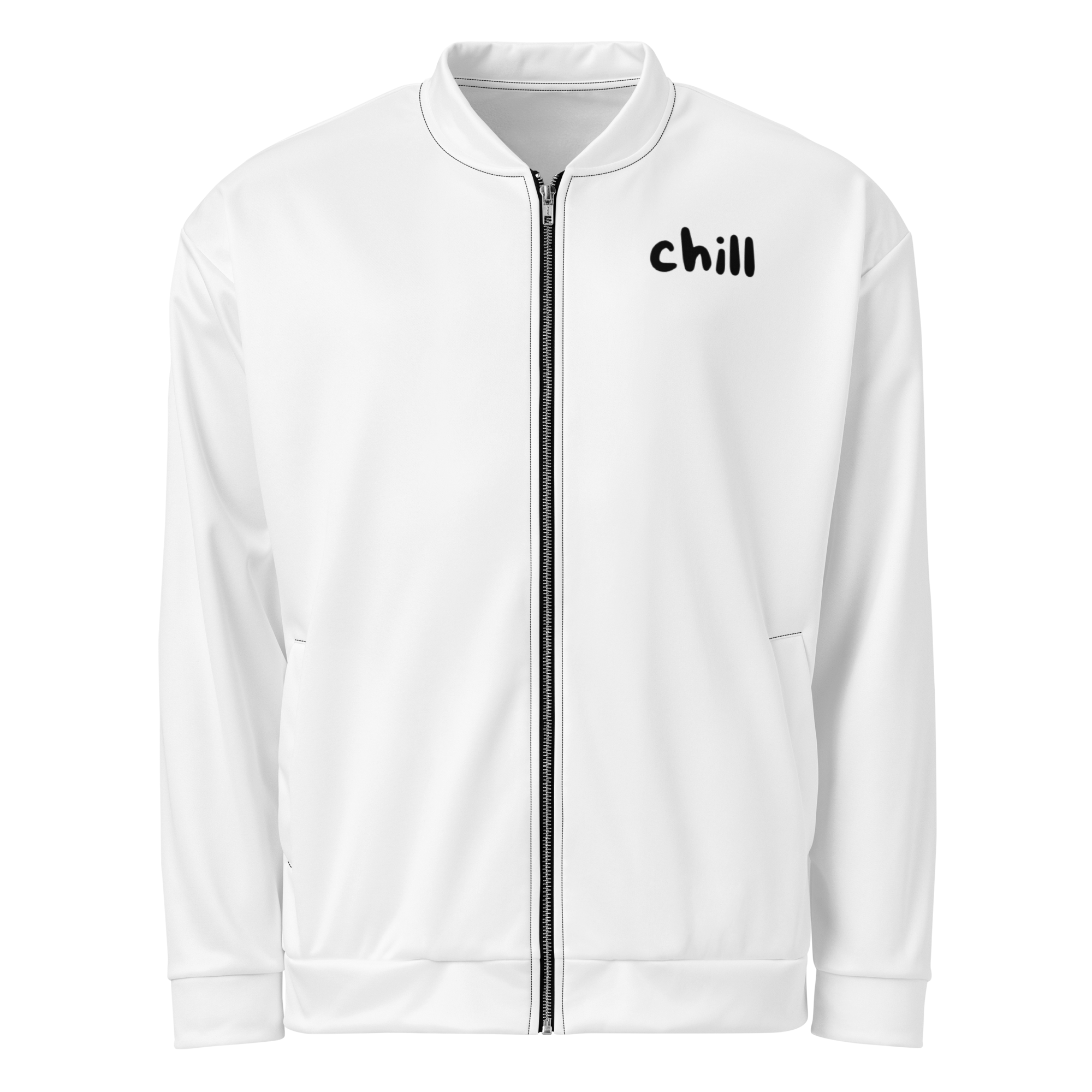 "Chill" Fleecejacke - Dein Statement für Freizeit & Outdoor - Weiß - flyliving