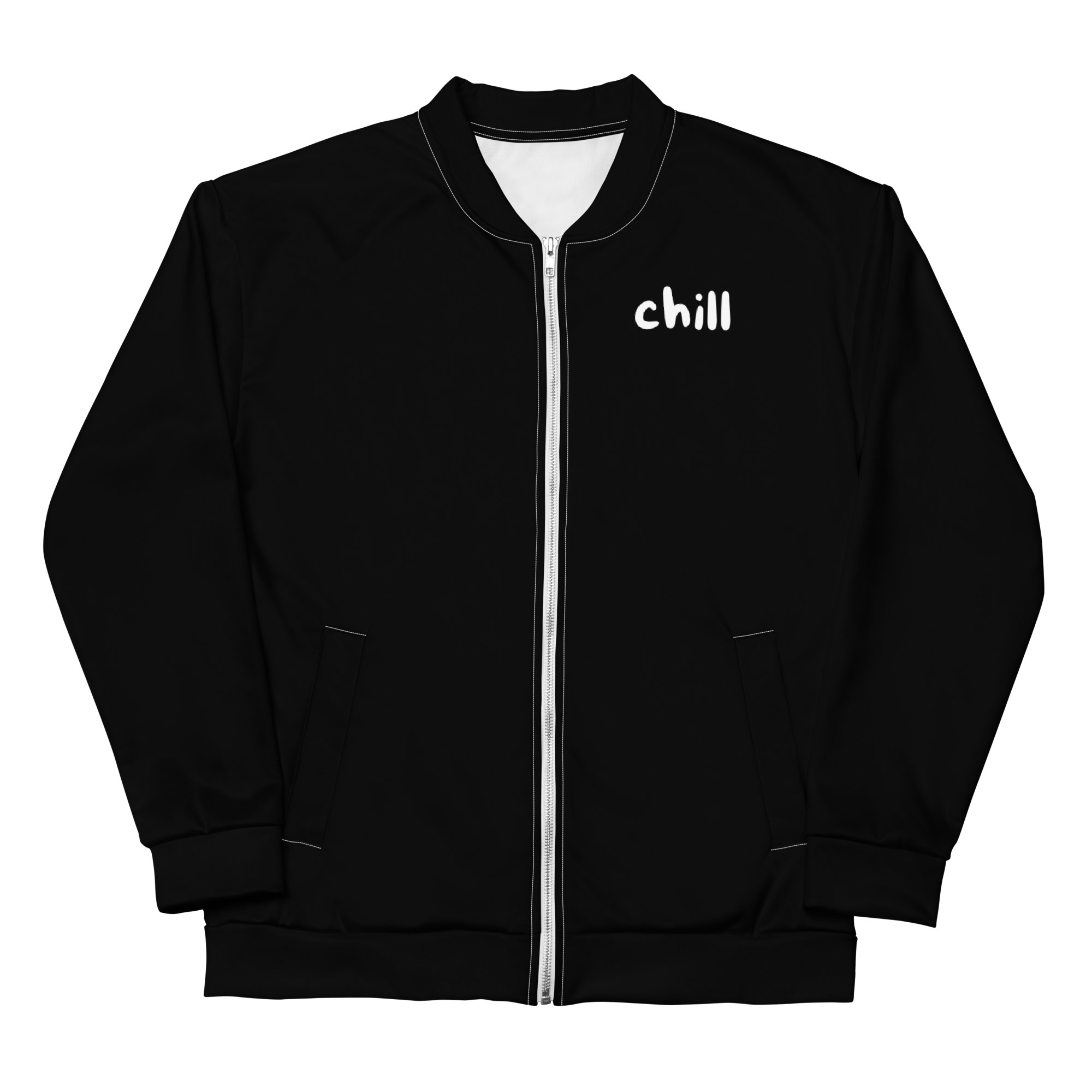 "Chill" Fleecejacke - Dein Statement für Freizeit & Outdoor - Schwarz - flyliving