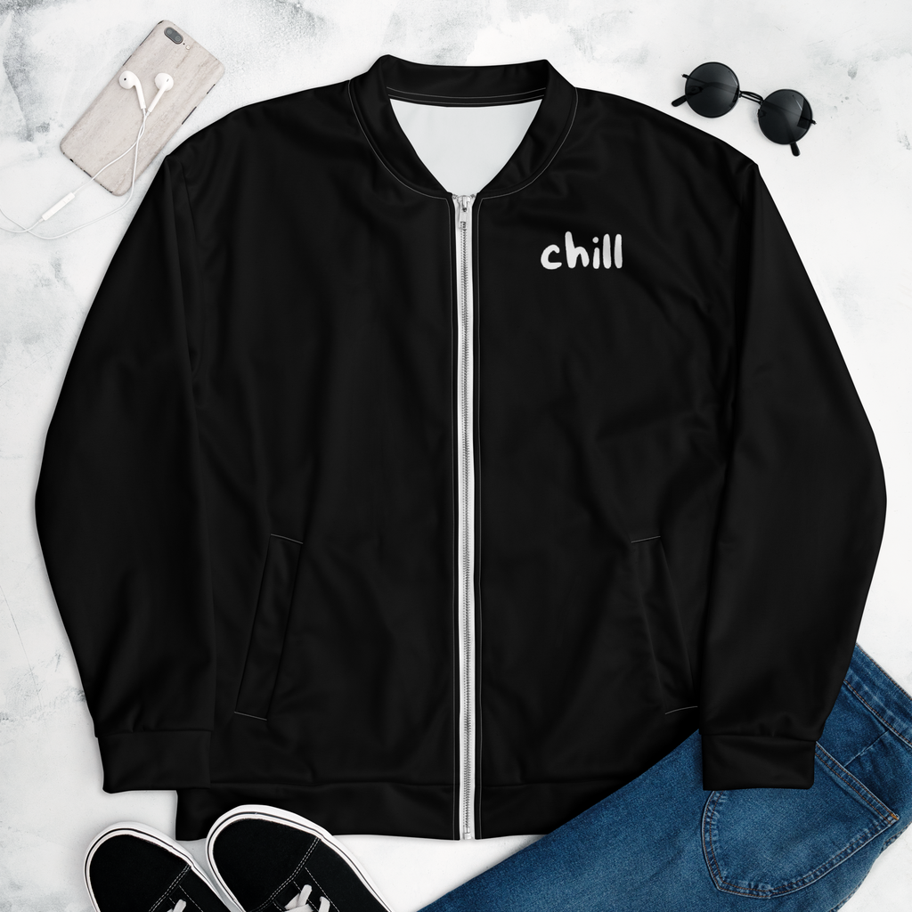 "Chill" Fleecejacke - Dein Statement für Freizeit & Outdoor - Schwarz - flyliving