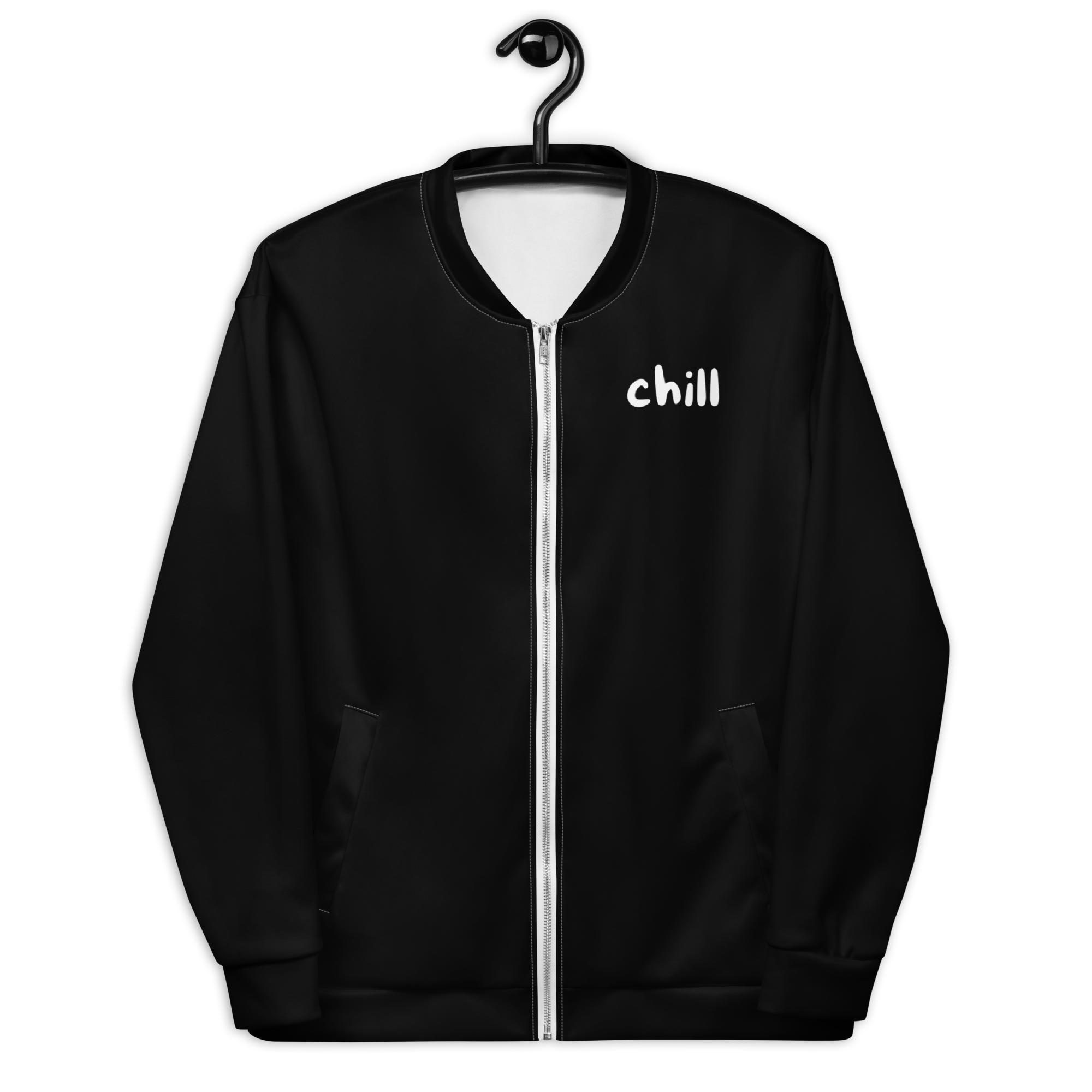 "Chill" Fleecejacke - Dein Statement für Freizeit & Outdoor - Schwarz - flyliving
