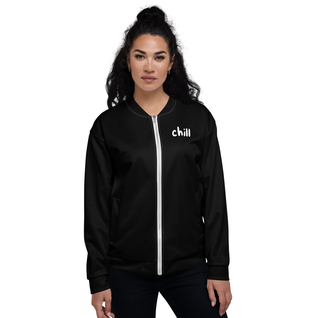 "Chill" Fleecejacke - Dein Statement für Freizeit & Outdoor - Schwarz - flyliving