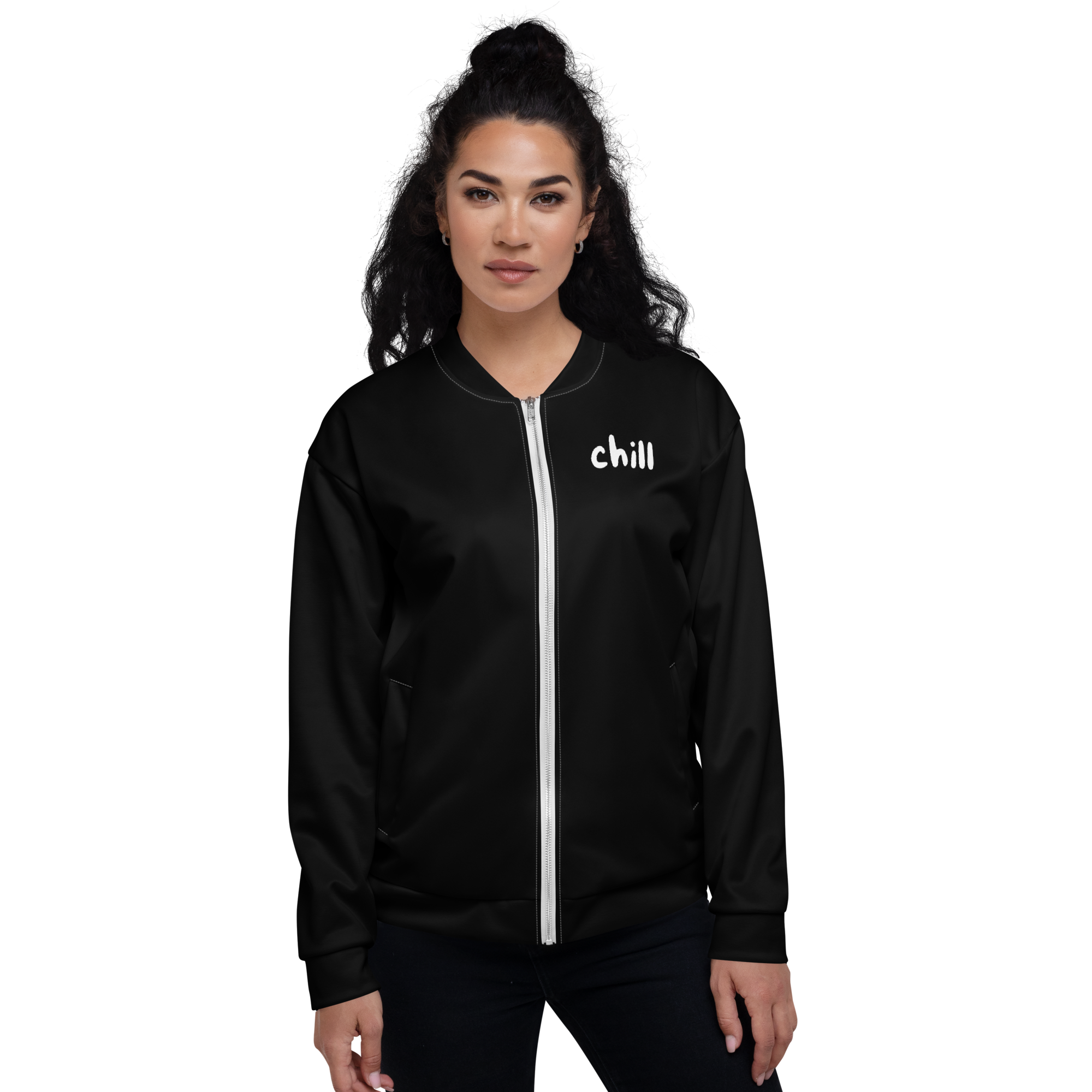 "Chill" Fleecejacke - Dein Statement für Freizeit & Outdoor - Schwarz - flyliving