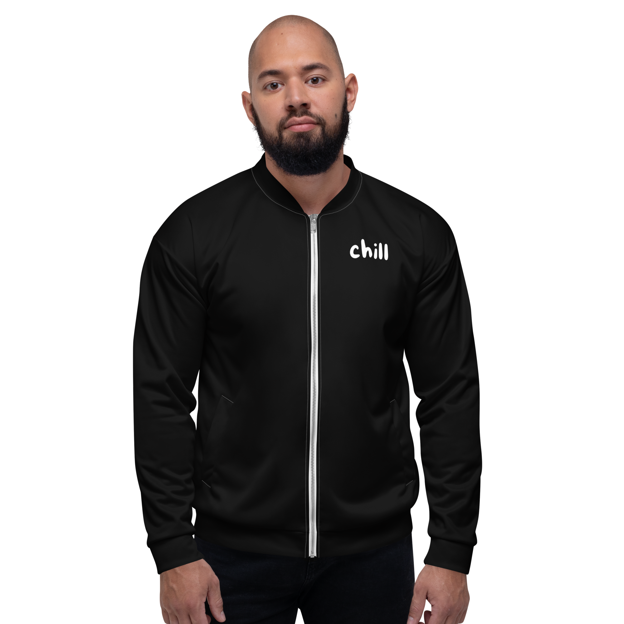 "Chill" Fleecejacke - Dein Statement für Freizeit & Outdoor - Schwarz - flyliving