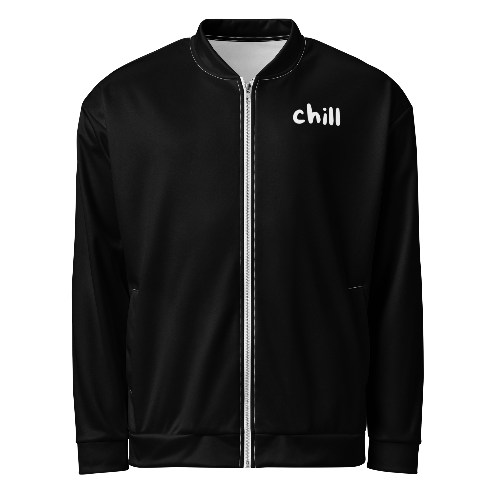 "Chill" Fleecejacke - Dein Statement für Freizeit & Outdoor - Schwarz - flyliving