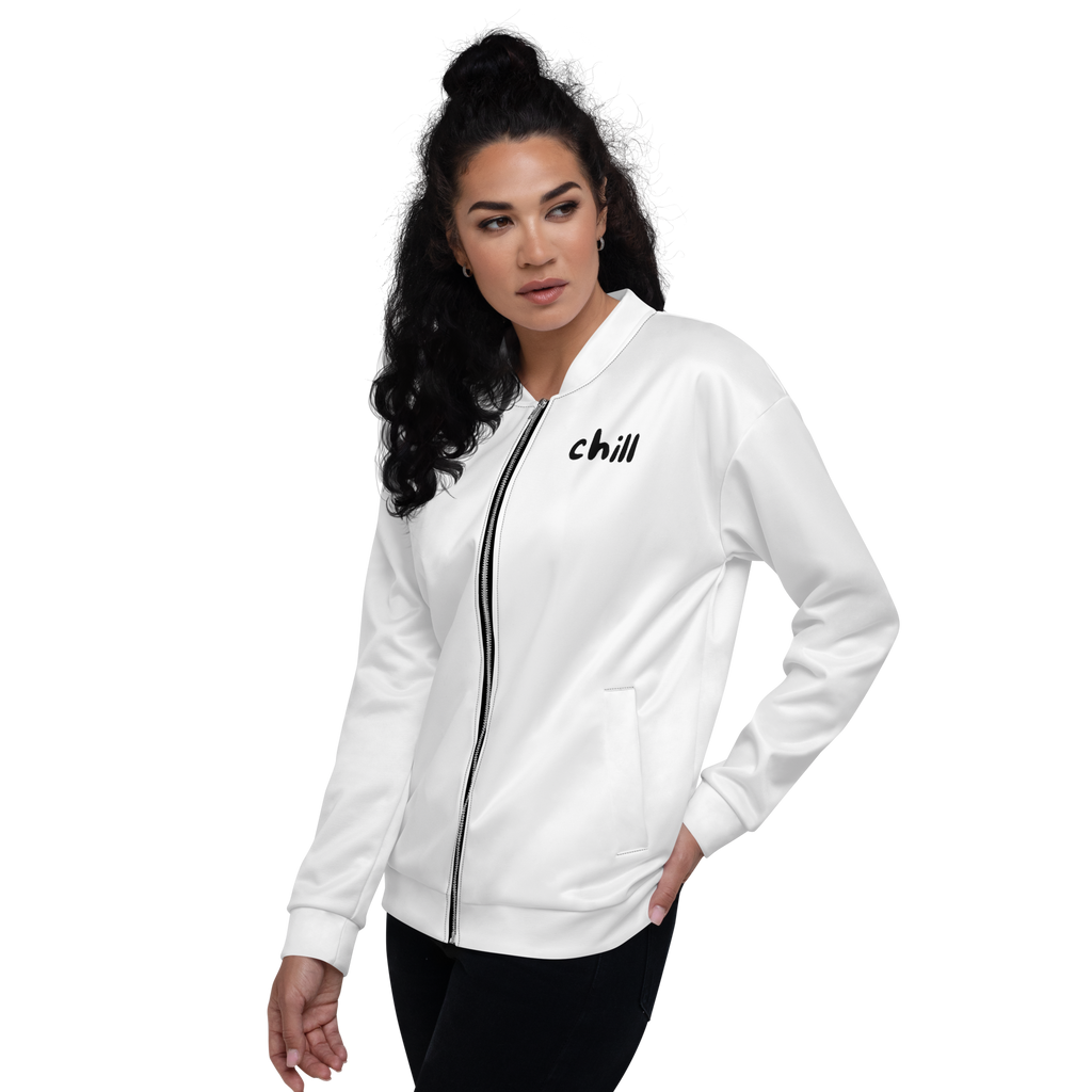 "Chill" Fleecejacke - Dein Statement für Freizeit & Outdoor - Weiß - flyliving