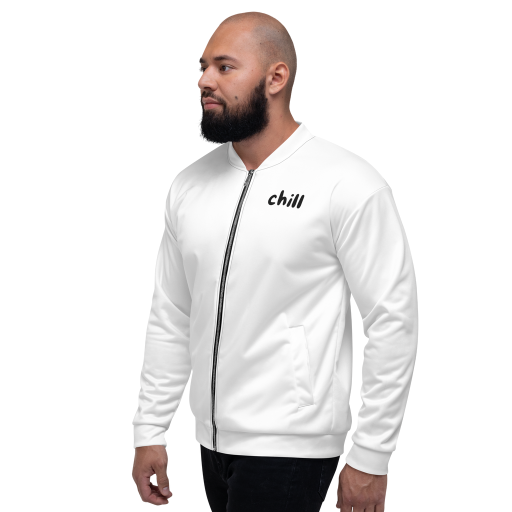 "Chill" Fleecejacke - Dein Statement für Freizeit & Outdoor - Weiß - flyliving
