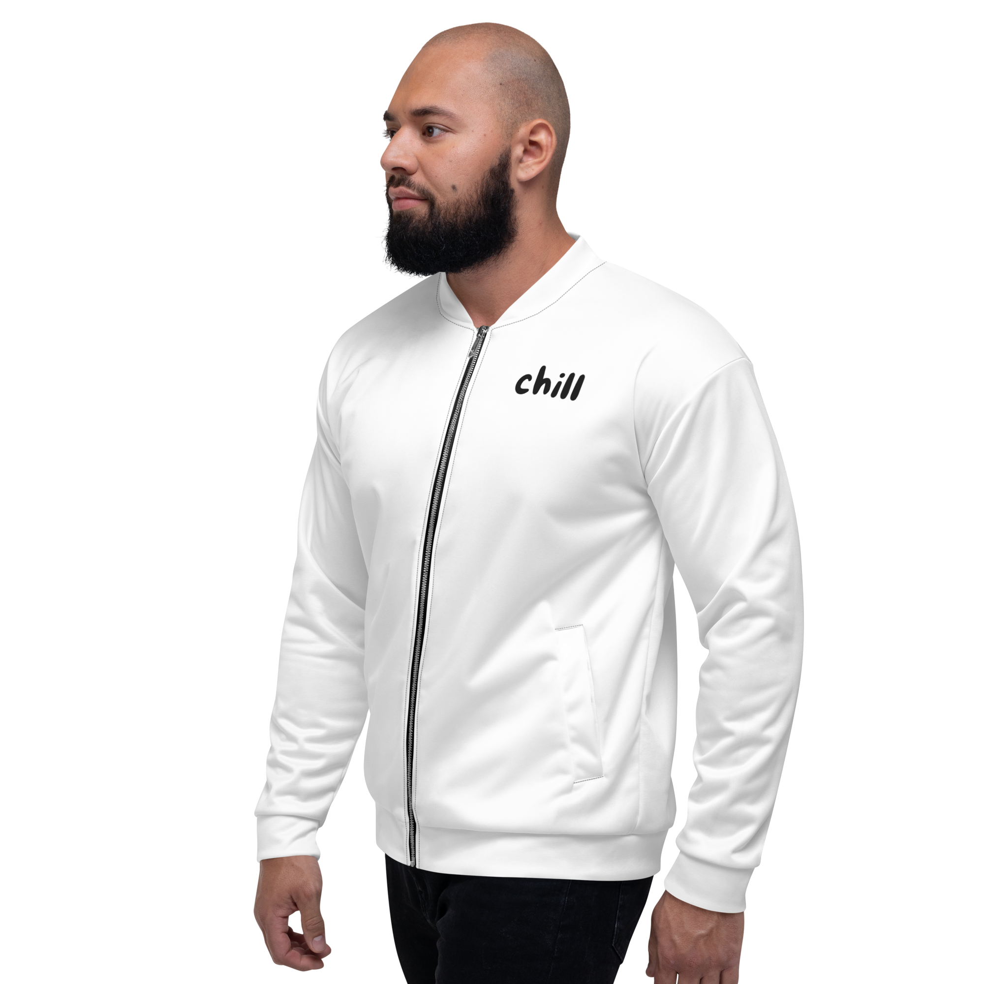 "Chill" Fleecejacke - Dein Statement für Freizeit & Outdoor - Weiß - flyliving