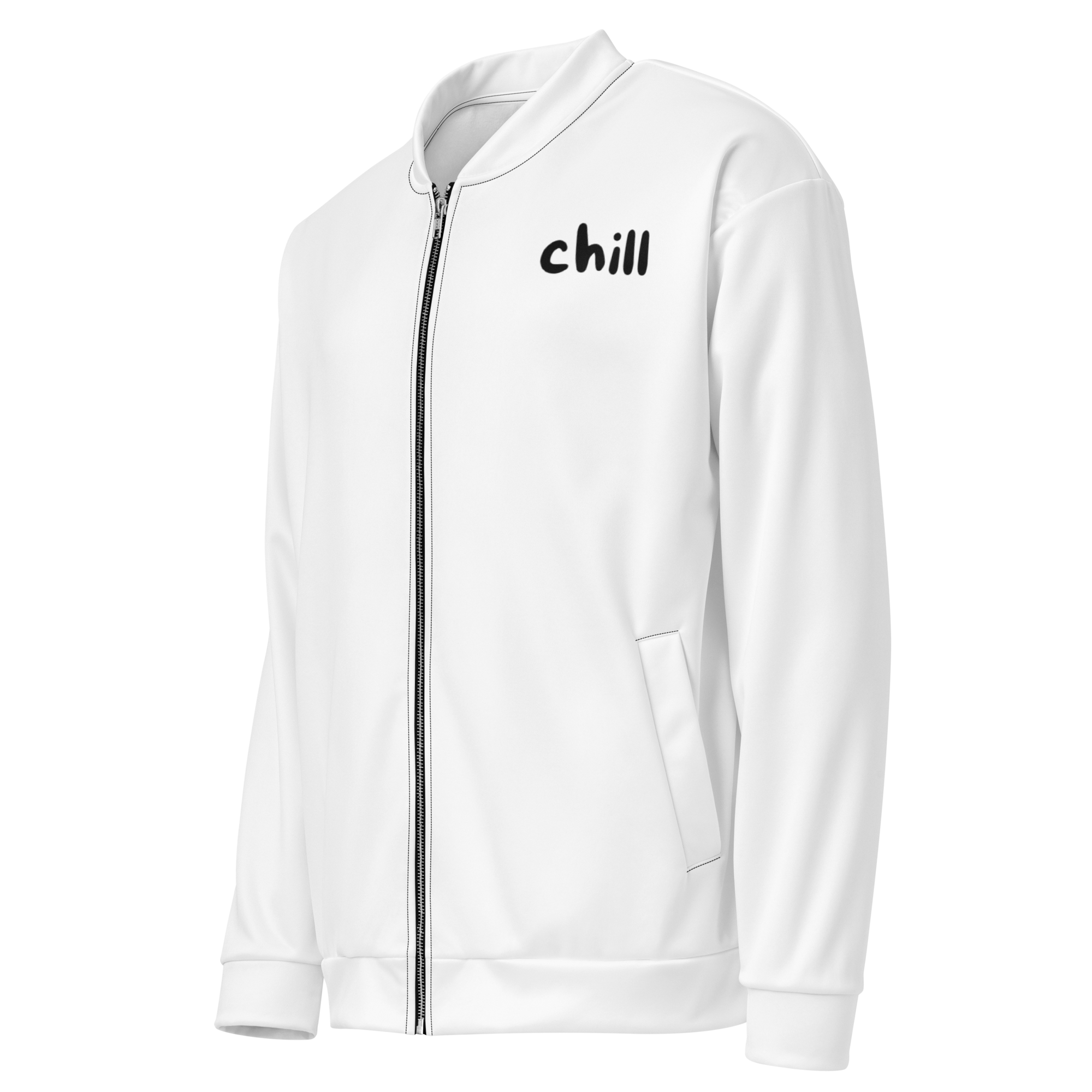 "Chill" Fleecejacke - Dein Statement für Freizeit & Outdoor - Weiß - flyliving
