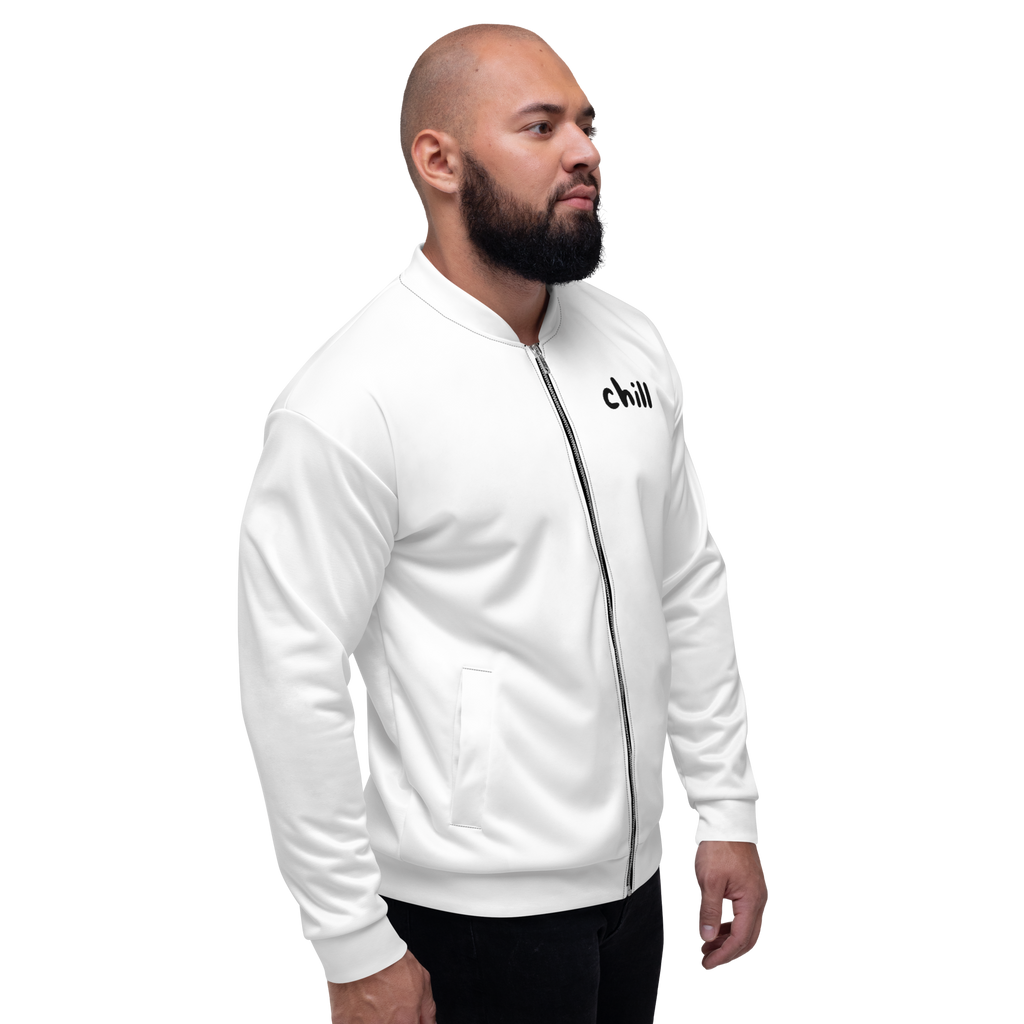 "Chill" Fleecejacke - Dein Statement für Freizeit & Outdoor - Weiß - flyliving