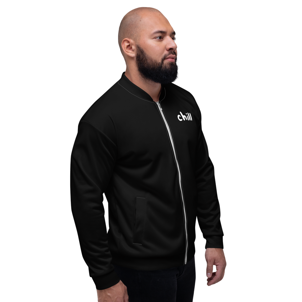 "Chill" Fleecejacke - Dein Statement für Freizeit & Outdoor - Schwarz - flyliving