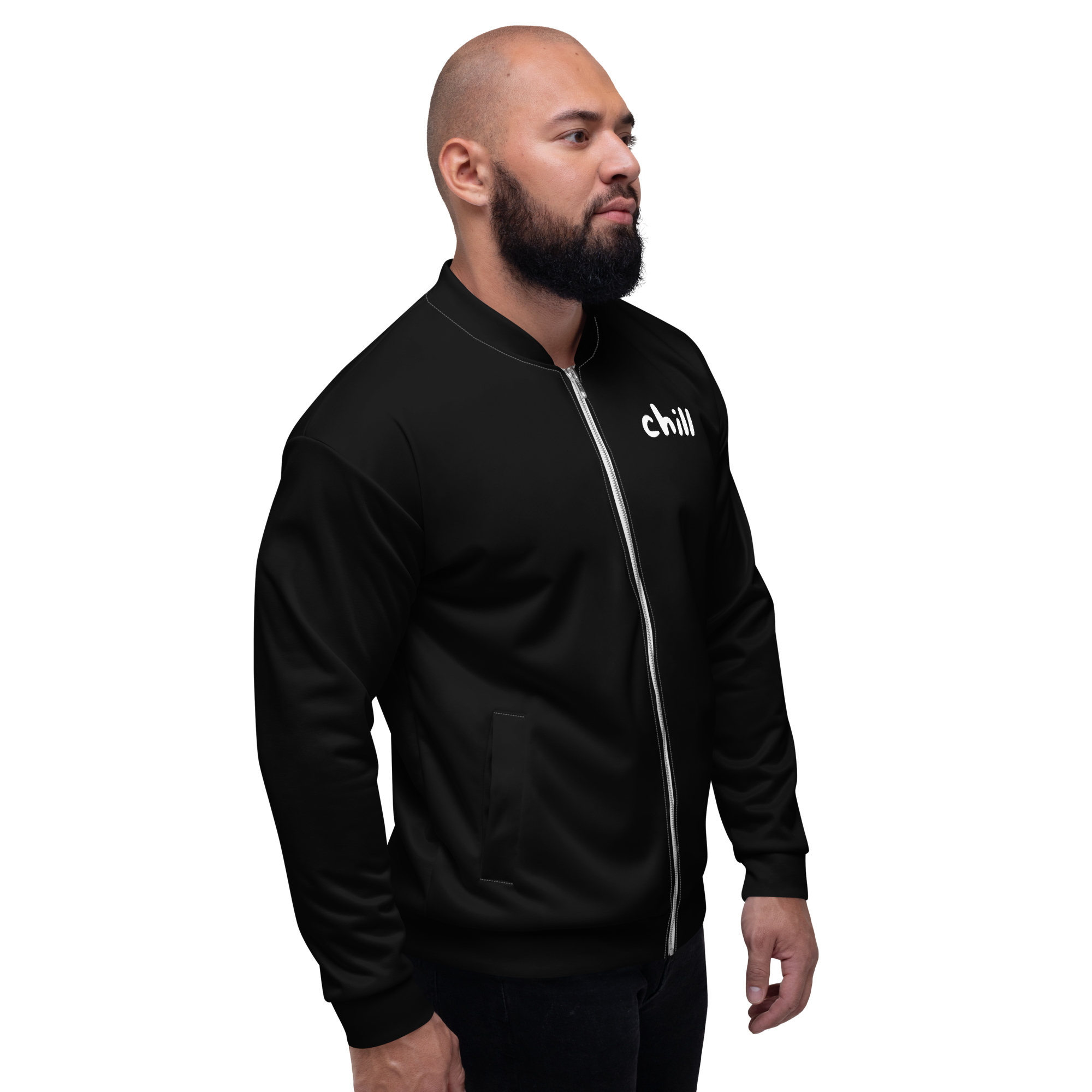 "Chill" Fleecejacke - Dein Statement für Freizeit & Outdoor - Schwarz - flyliving