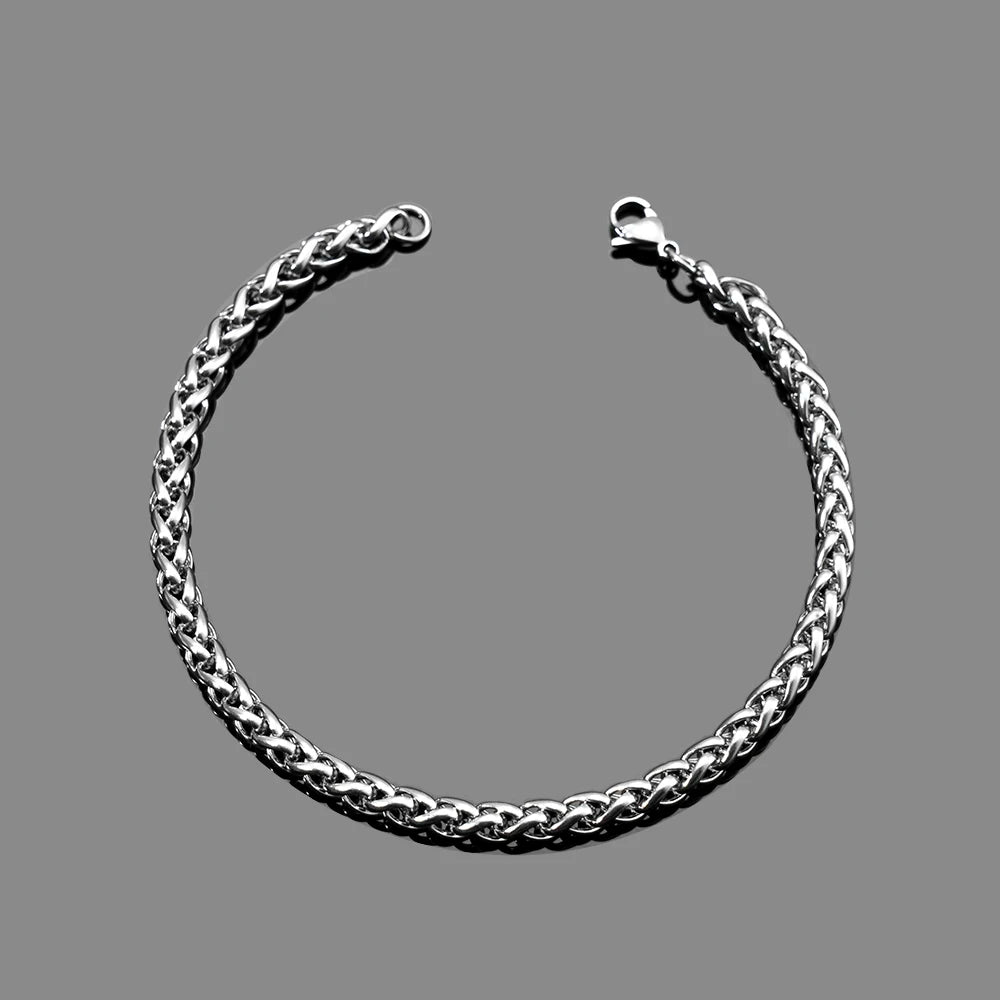 Armband "Cuba Libre", schlicht, silber, unisex - Armband - flyliving