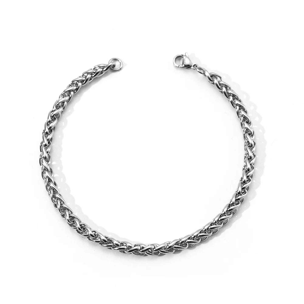 Armband "Cuba Libre", schlicht, silber, unisex - Armband - flyliving