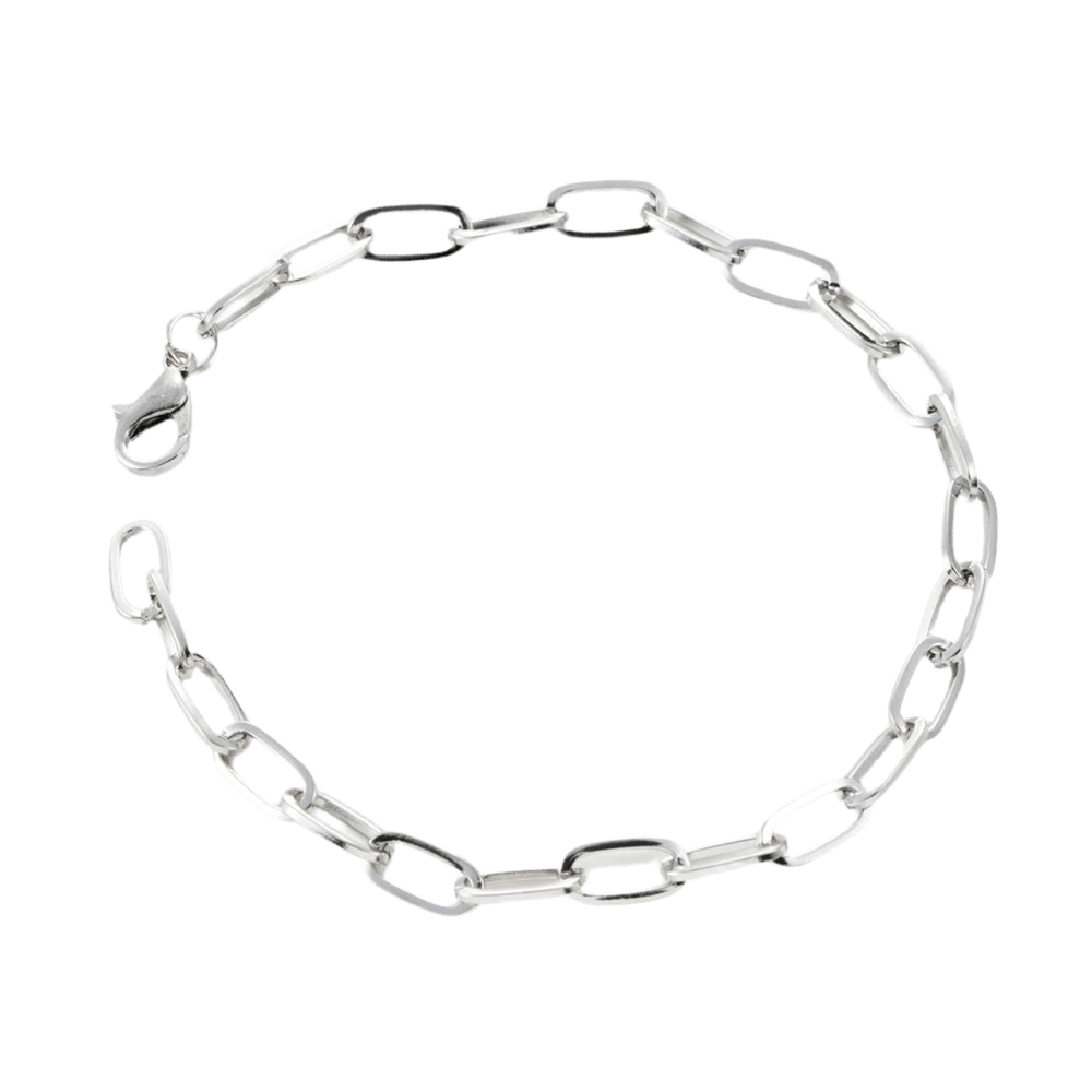 Armband "Luise", Gliederkette, silber, unisex - Armband - flyliving