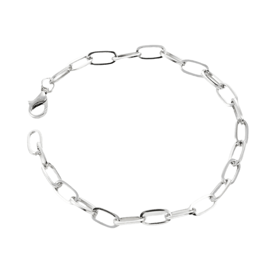 Armband "Luise", Gliederkette, silber, unisex - Armband - flyliving