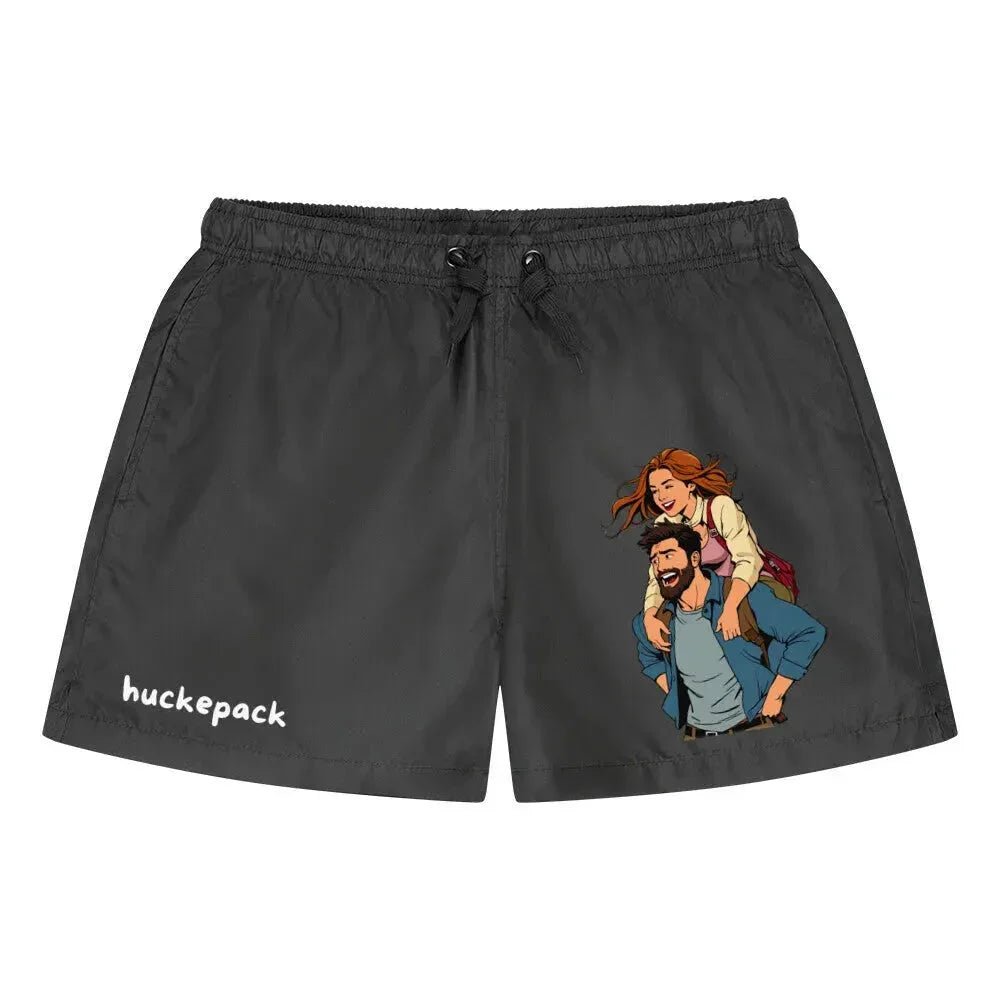 Badehose "huckepack", verschiedene Ausführung - Schwarz - flyliving