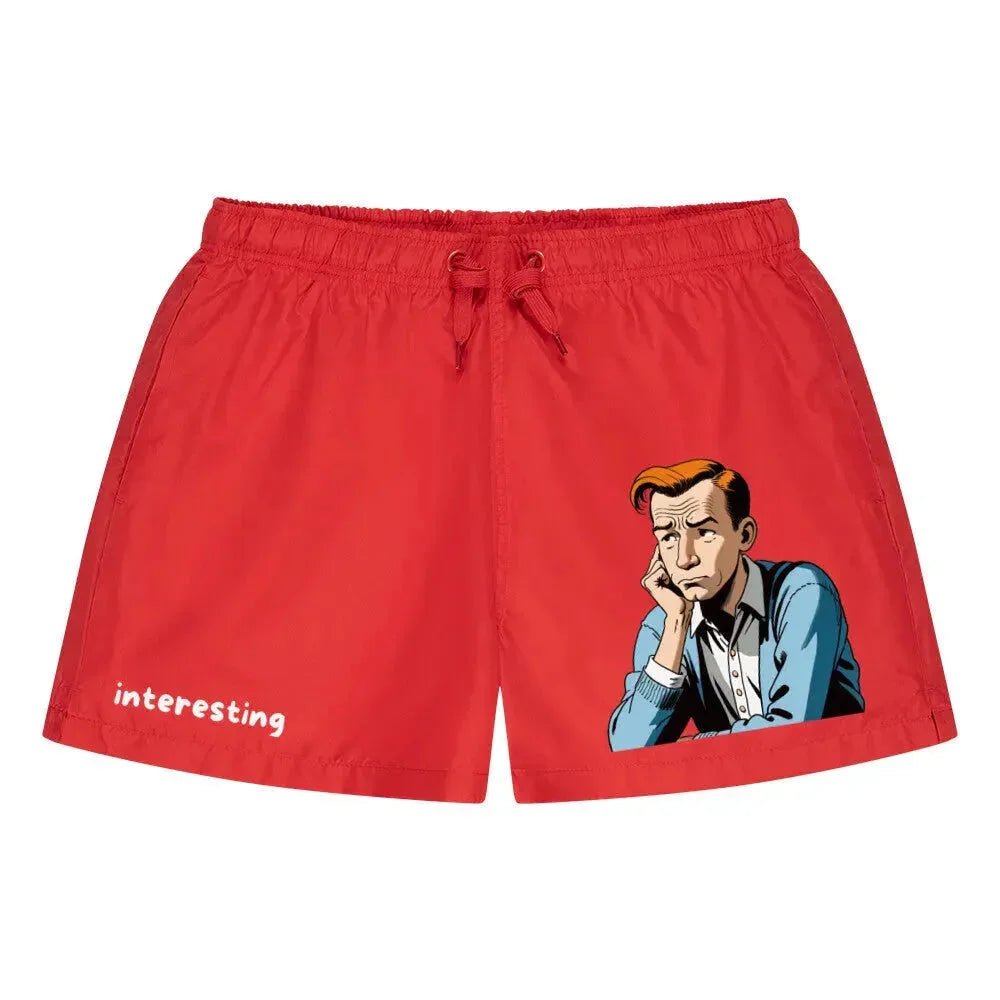 Badehose "interesting", verschiedene Ausführungen - Rot - flyliving