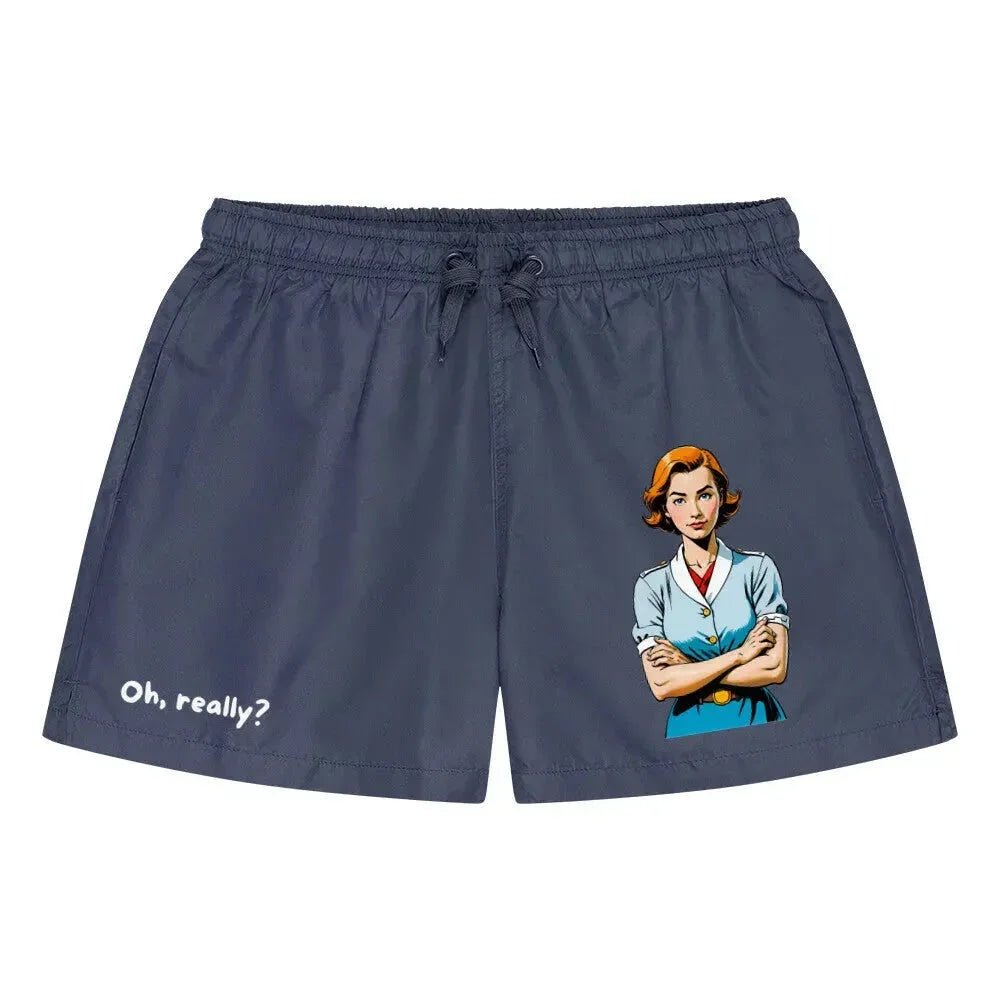 Badehose "Oh, really?", verschiedene Ausführungen - Marineblau - flyliving