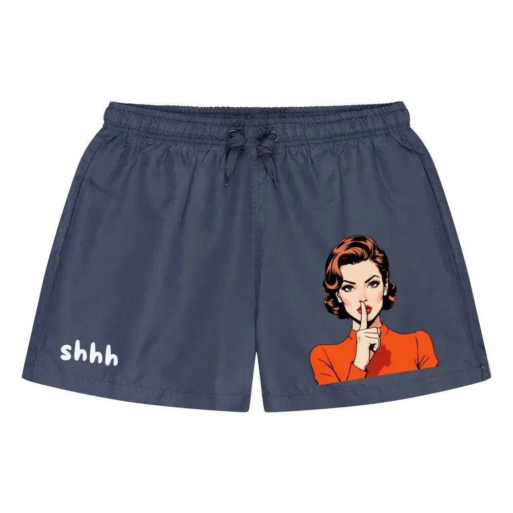 Badehose "shhh", verschiedene Farben - Marineblau - flyliving