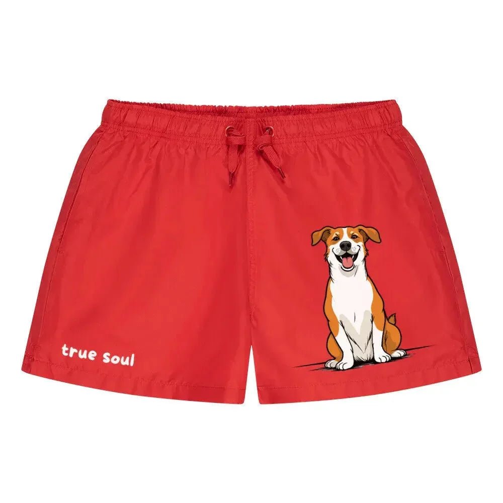 Badehose "true soul", verschiedene Ausführungen - Rot - flyliving