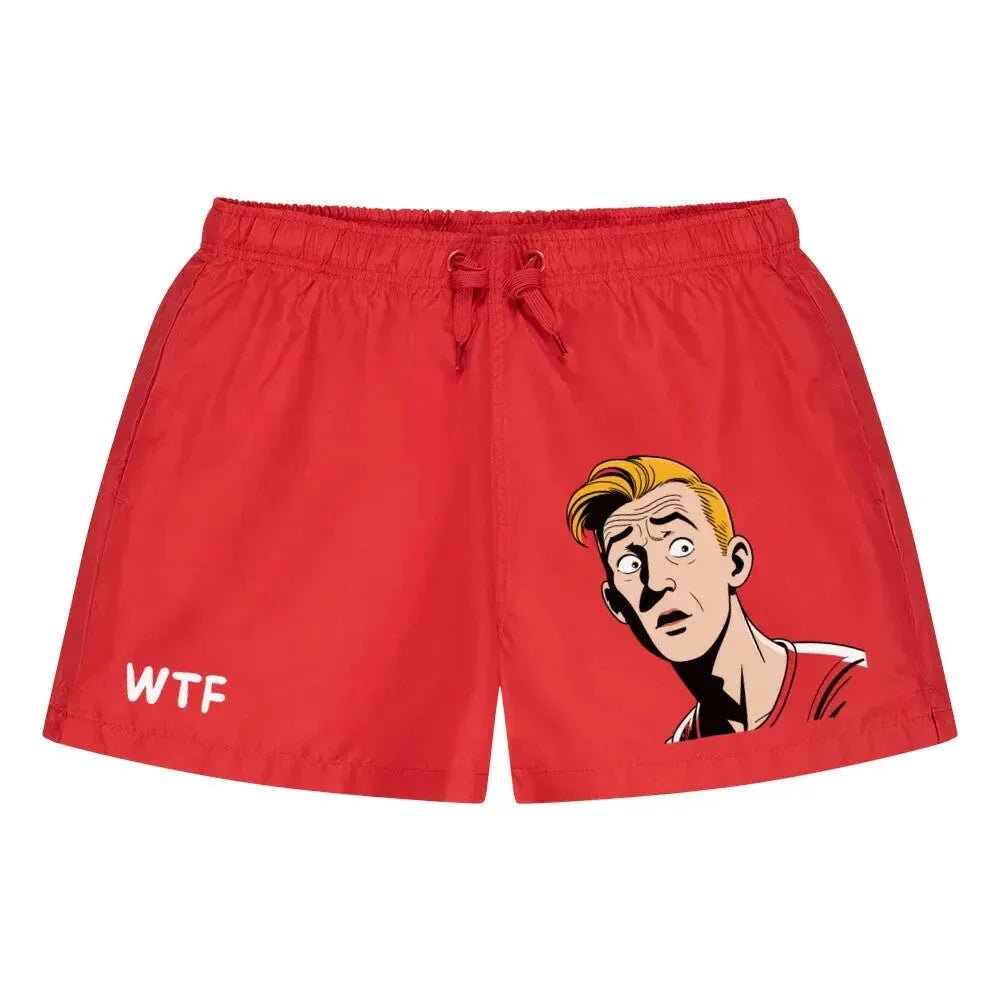 Badehose "WT...", verschiedene Ausführungen - Rot - flyliving