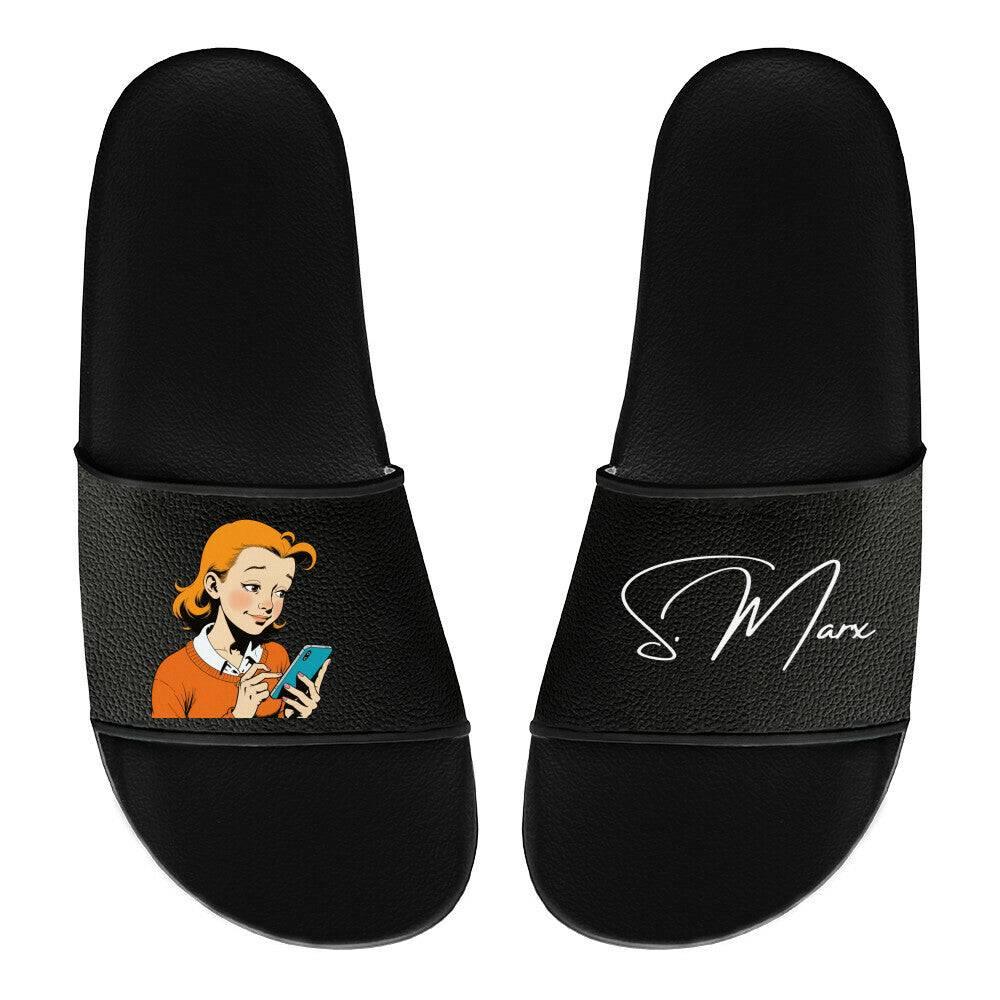 Badelatschen "be social", verschiedene Farben - Slippers - flyliving