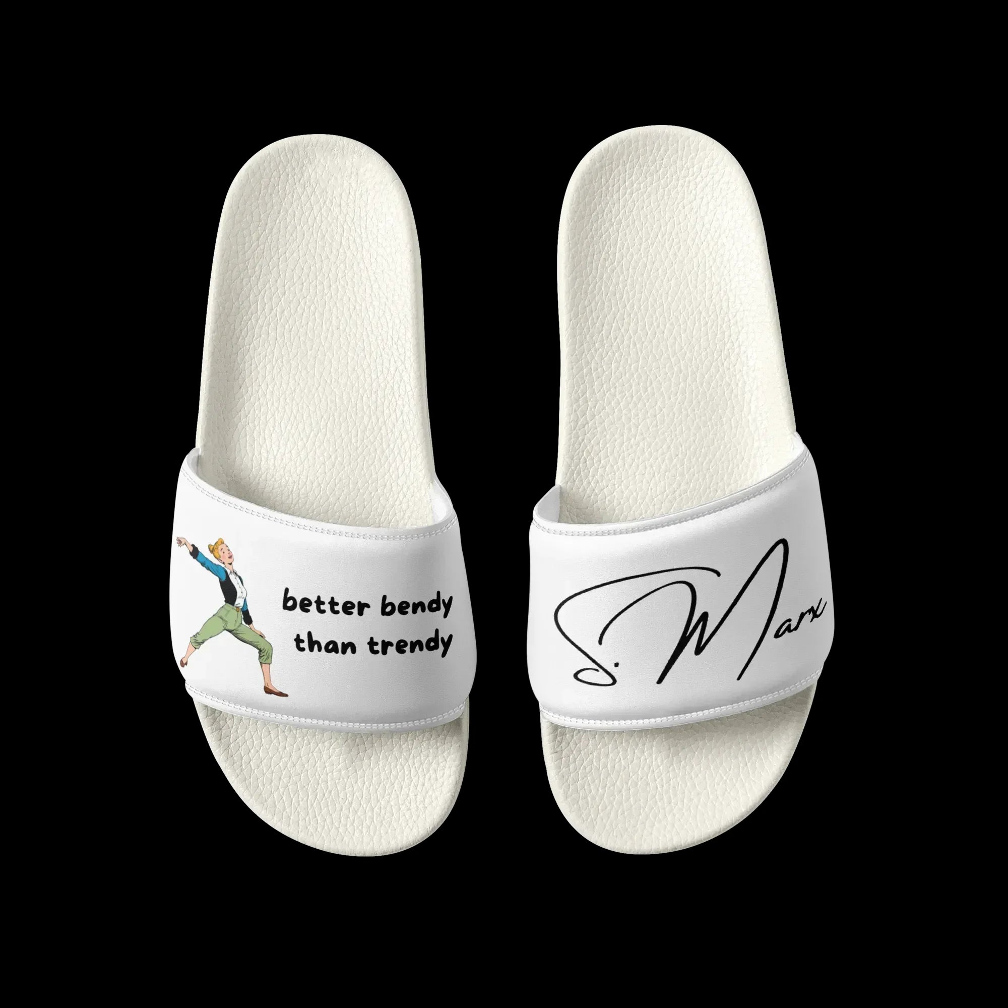 Badelatschen "better bendy than trendy" für Männer - Slippers - flyliving